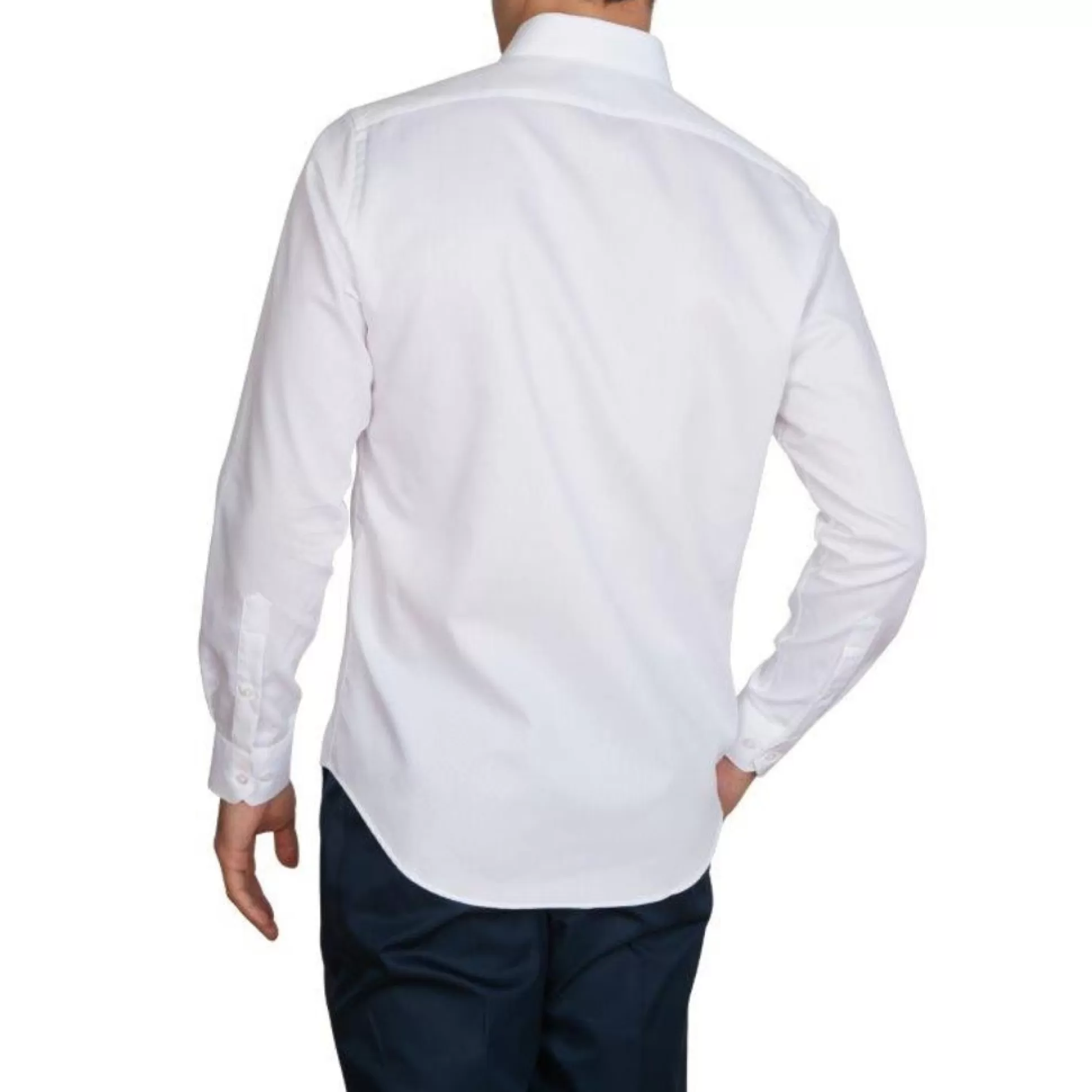 Flash Sale Henry Bucks ABELARD Bedford Dobby Shirt WHITE WHITE SC-SLIM FIT