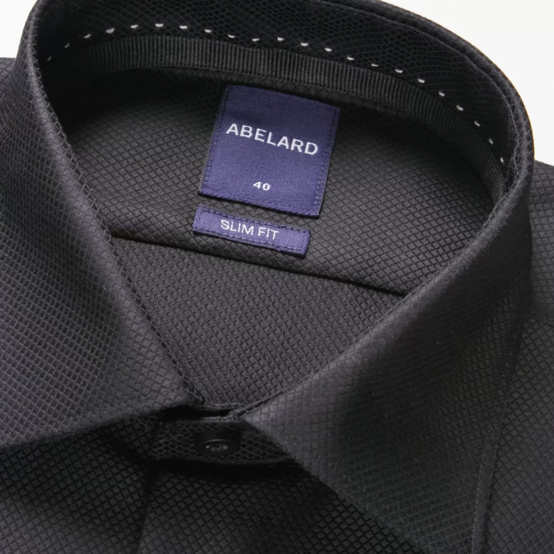 Best Henry Bucks ABELARD Button Evening Shirt Single Cuff Slim Fit BLACK BLACK SC-SLIM FIT