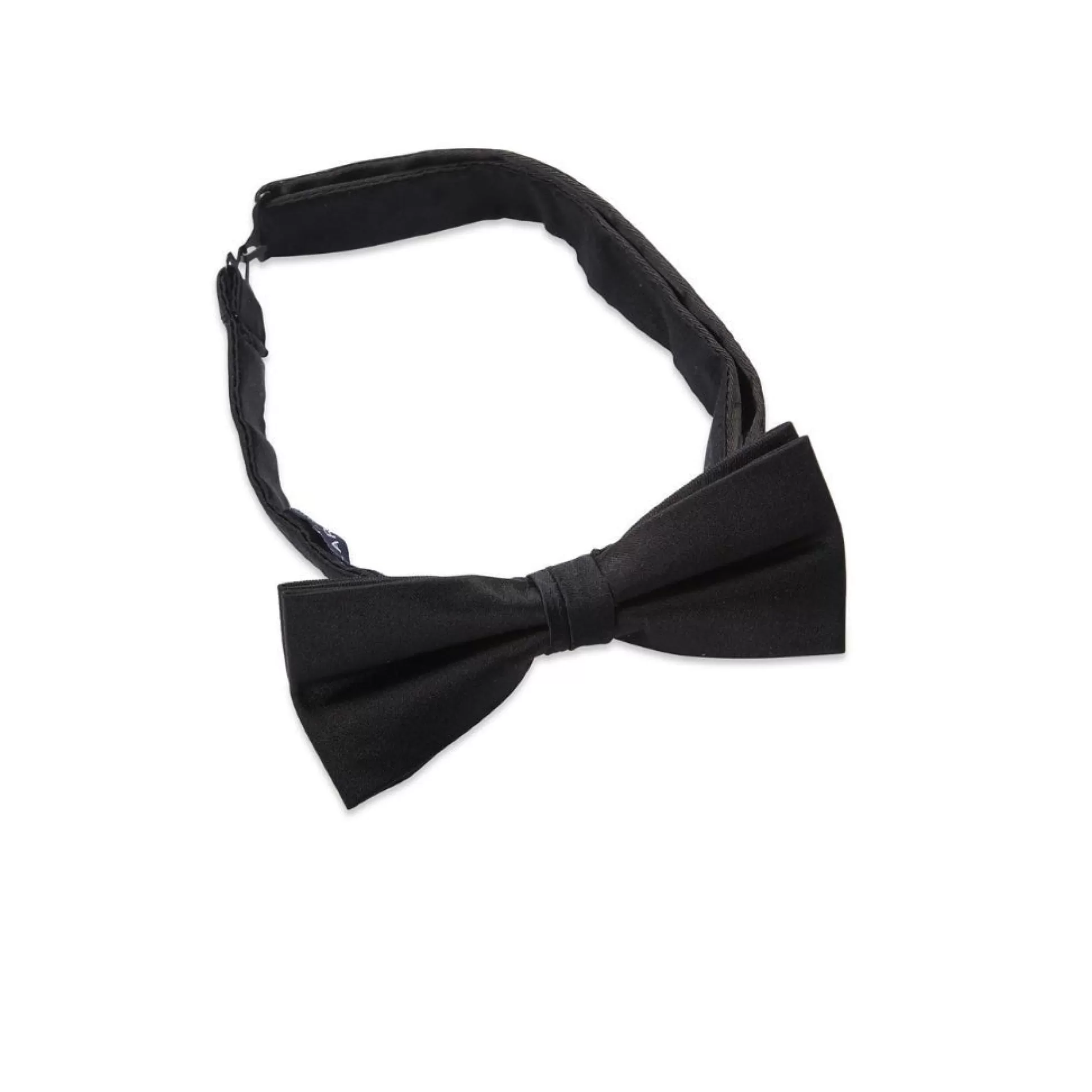 Best Henry Bucks ABELARD Plain Satin Bow Tie BLACK