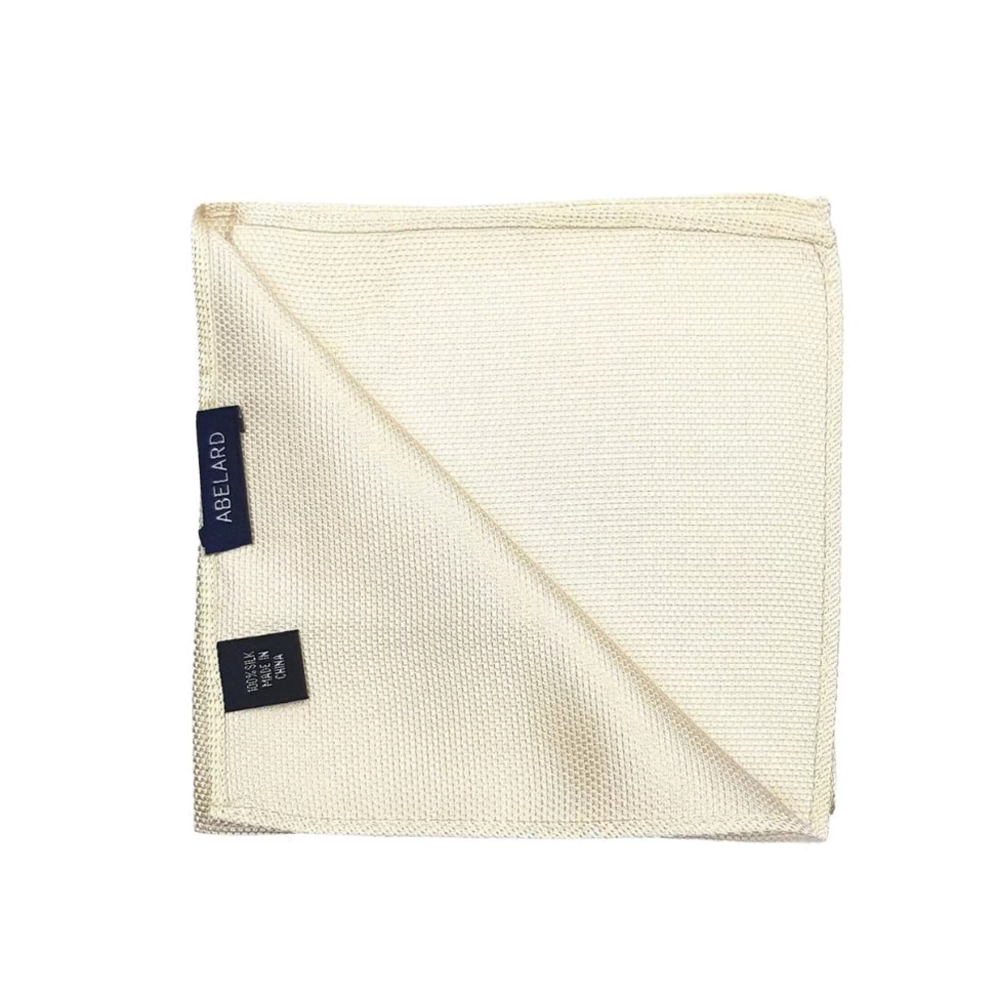 Best Sale Henry Bucks ABELARD Pocket Square PLAIN IVORY