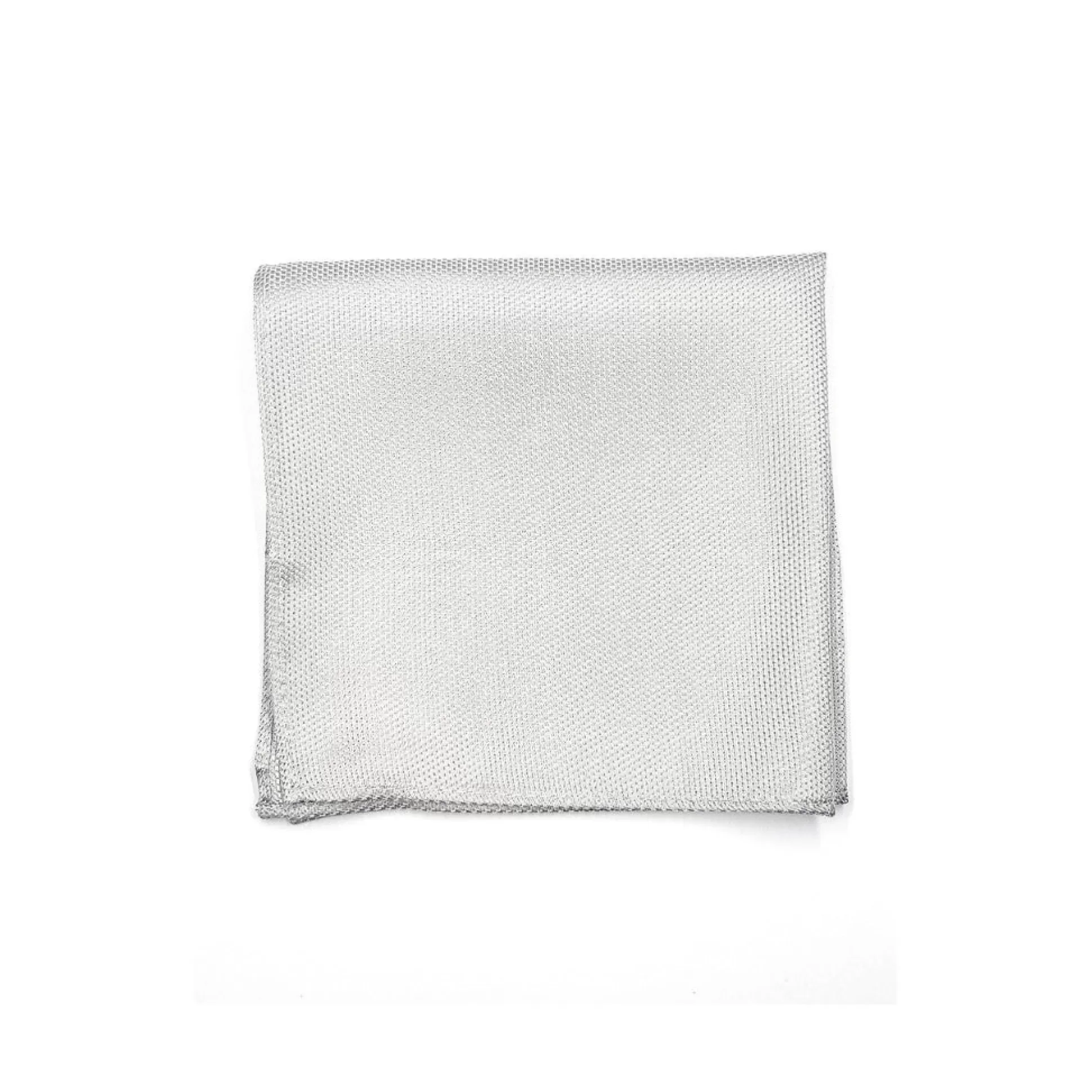 Flash Sale Henry Bucks ABELARD Pocket Square Textured SILVER