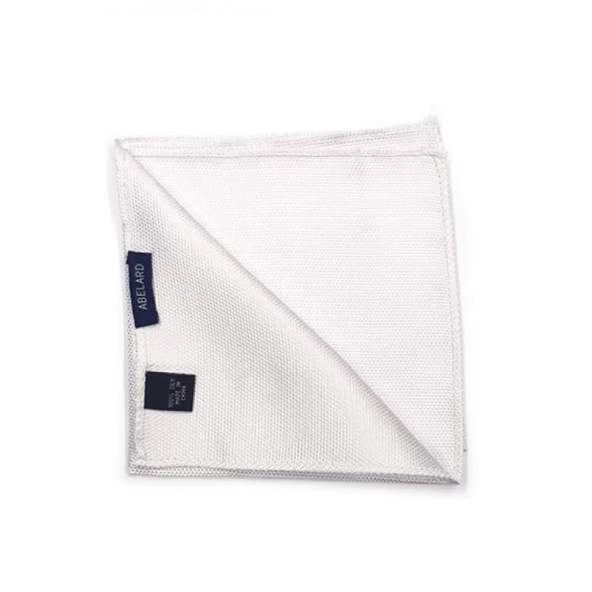 Shop Henry Bucks ABELARD Pocket Square Textured WHITE