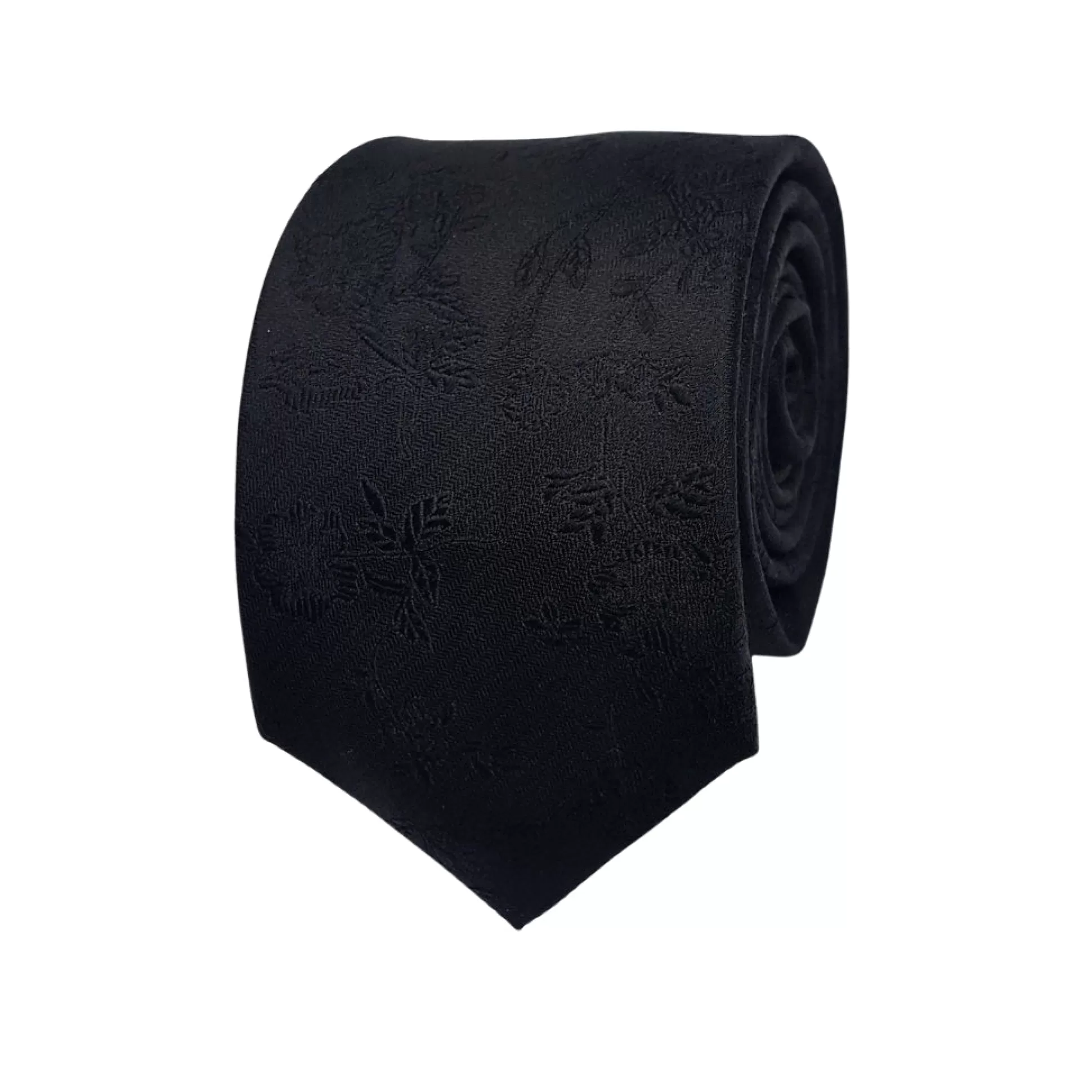 Clearance Henry Bucks ABELARD Silk Satin Tie BLACK