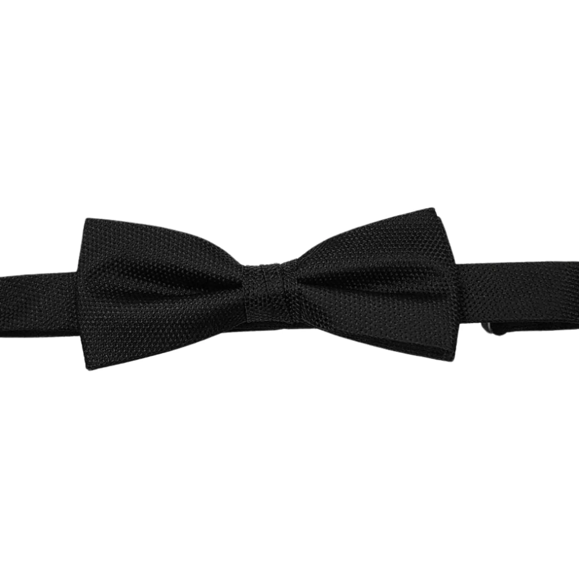 Best Henry Bucks ABELARD Textured Bow Tie BLACK