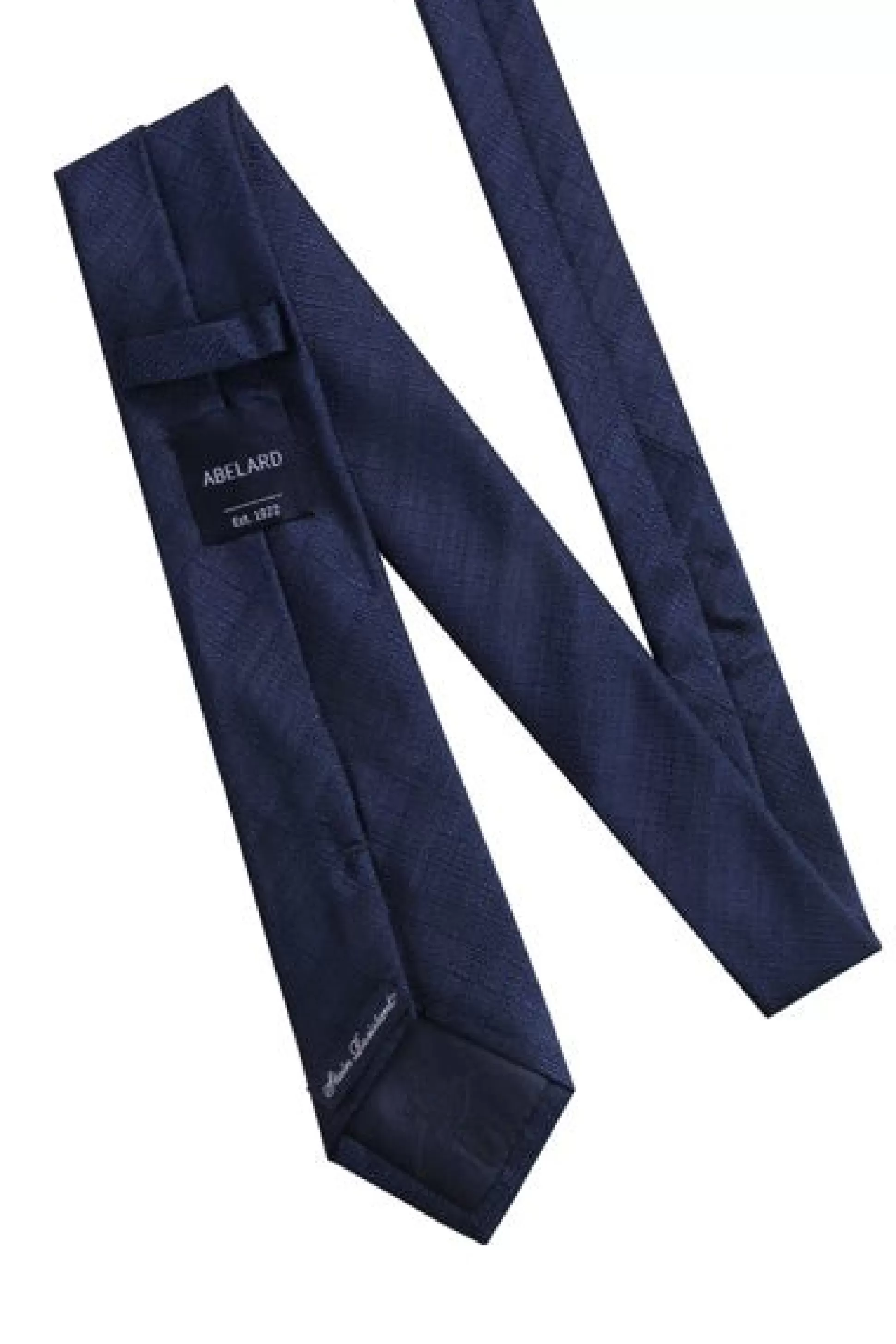 Cheap Henry Bucks ABELARD Textured Plain Tie NAVY