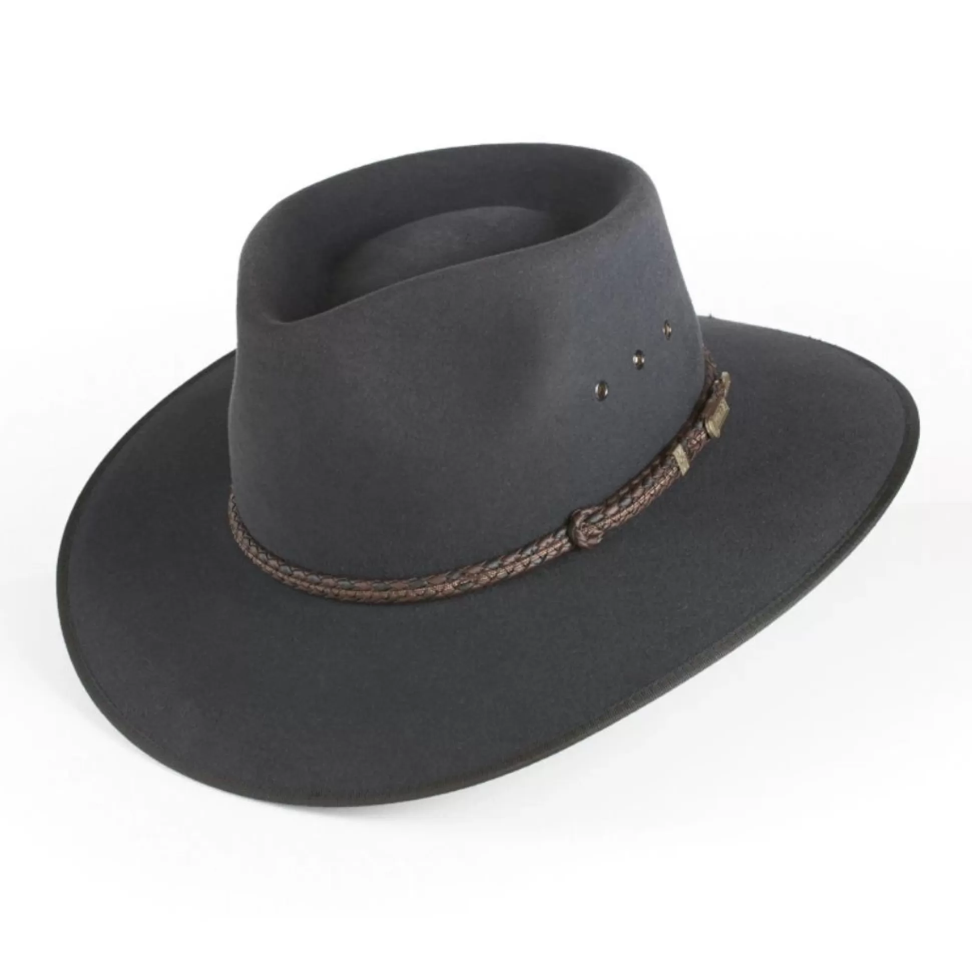 Cheap Henry Bucks AKUBRA Cattleman GRAPHITE GREY