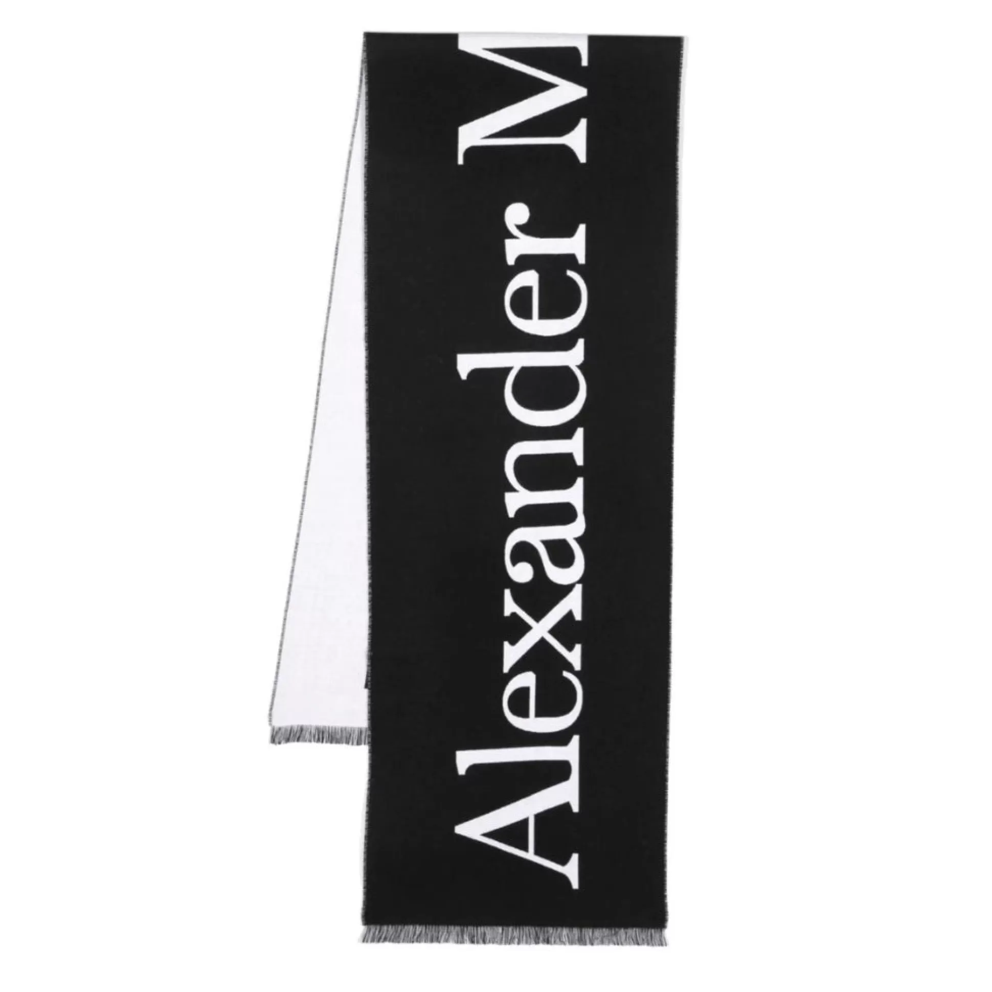 Online Henry Bucks ALEXANDER McQUEEN Scarf BLACK/WHITE