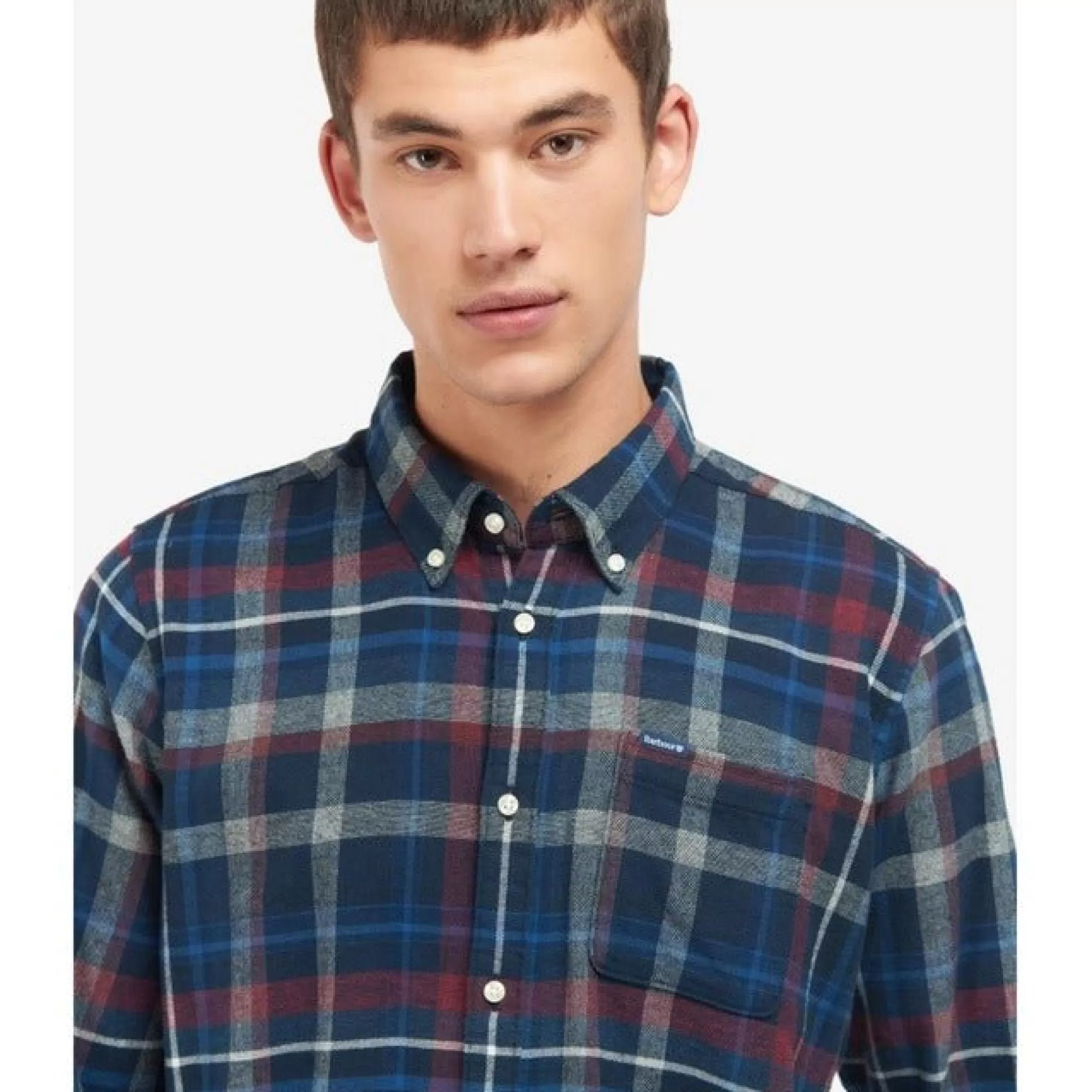 Cheap Henry Bucks BARBOUR Earlwick Tailored Shirt NAVY