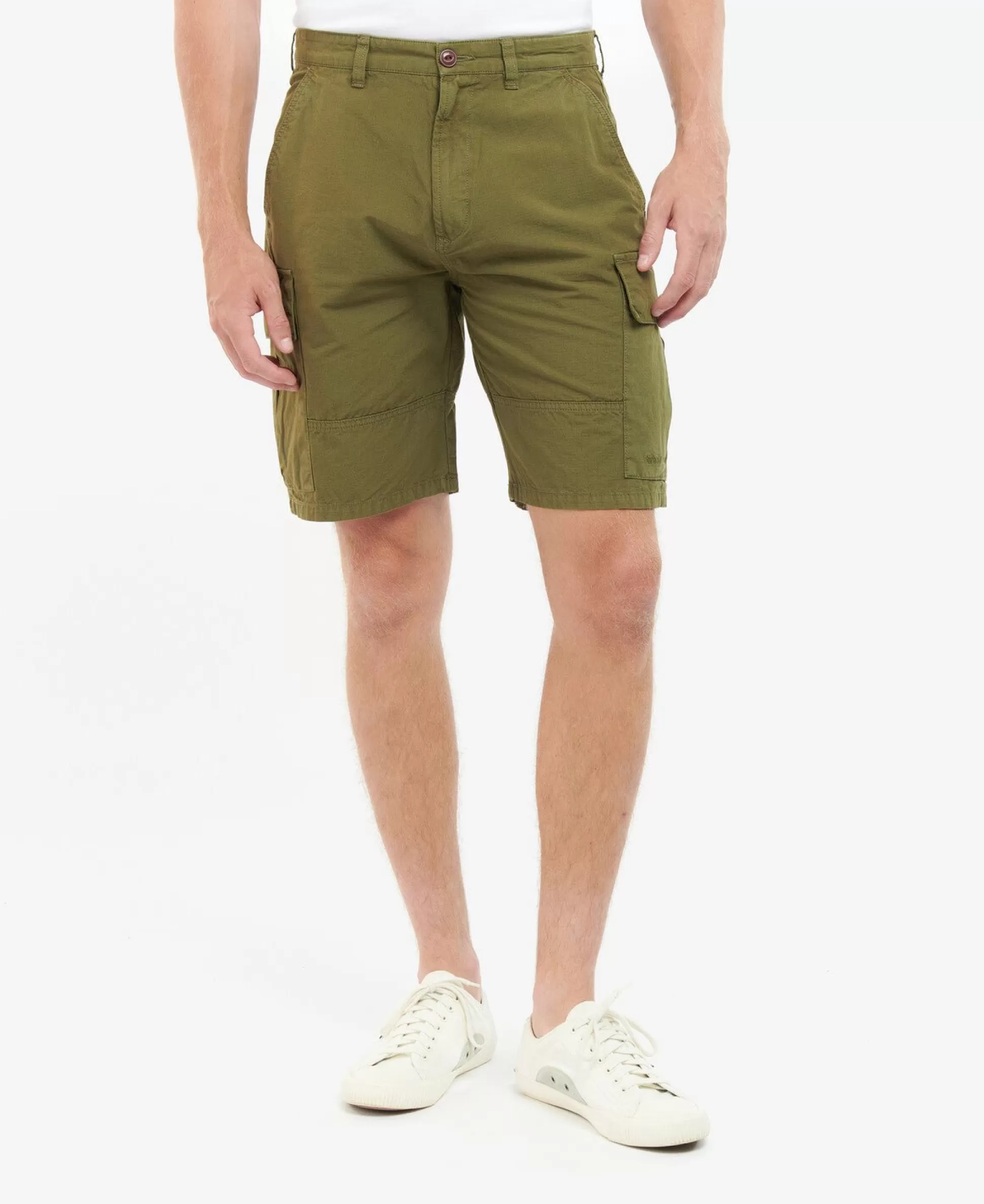 Best Sale Henry Bucks BARBOUR Essential Ripstop Cargo Shorts IVY GREEN