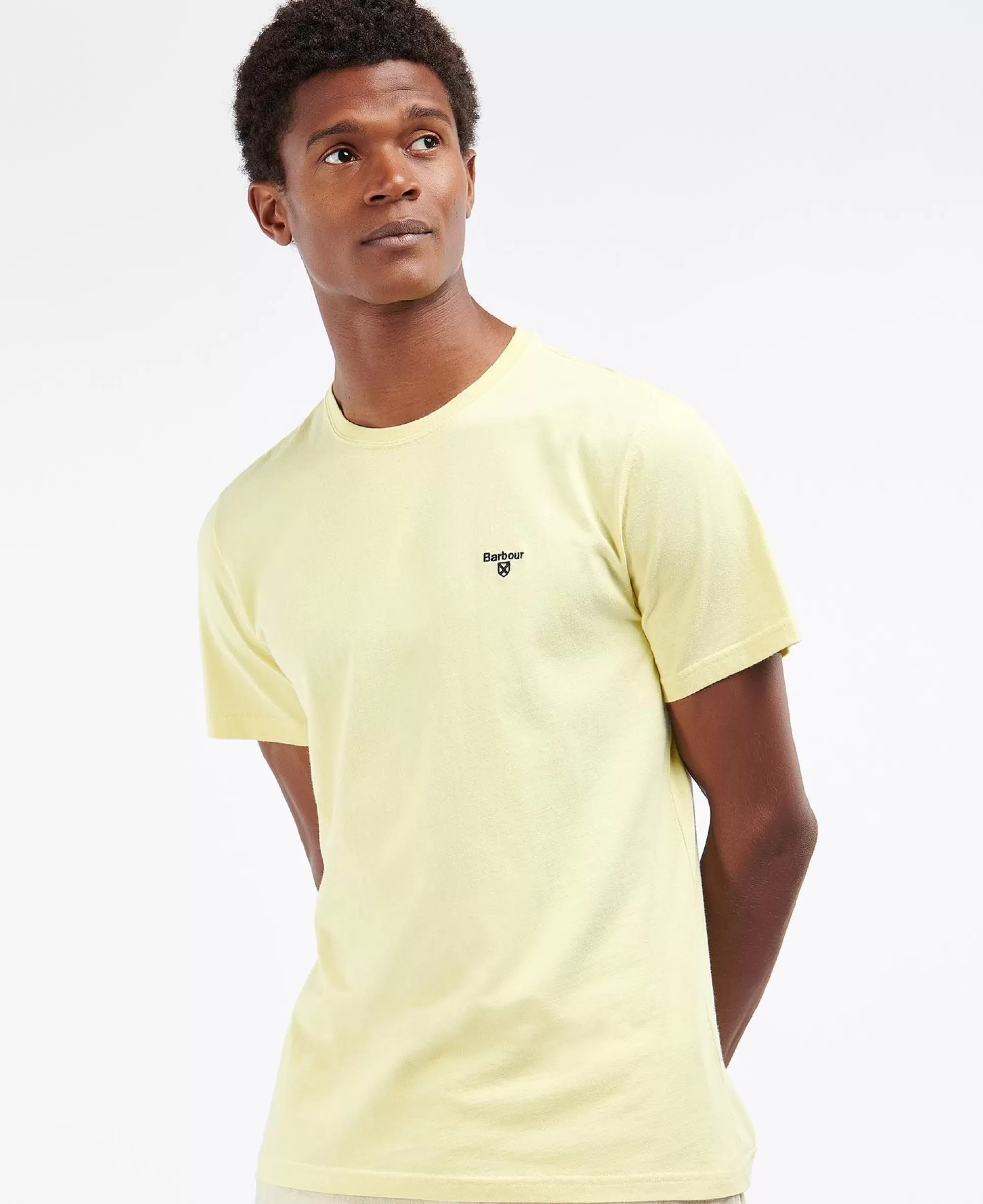 Shop Henry Bucks BARBOUR Essential Sports T-Shirt LEMON