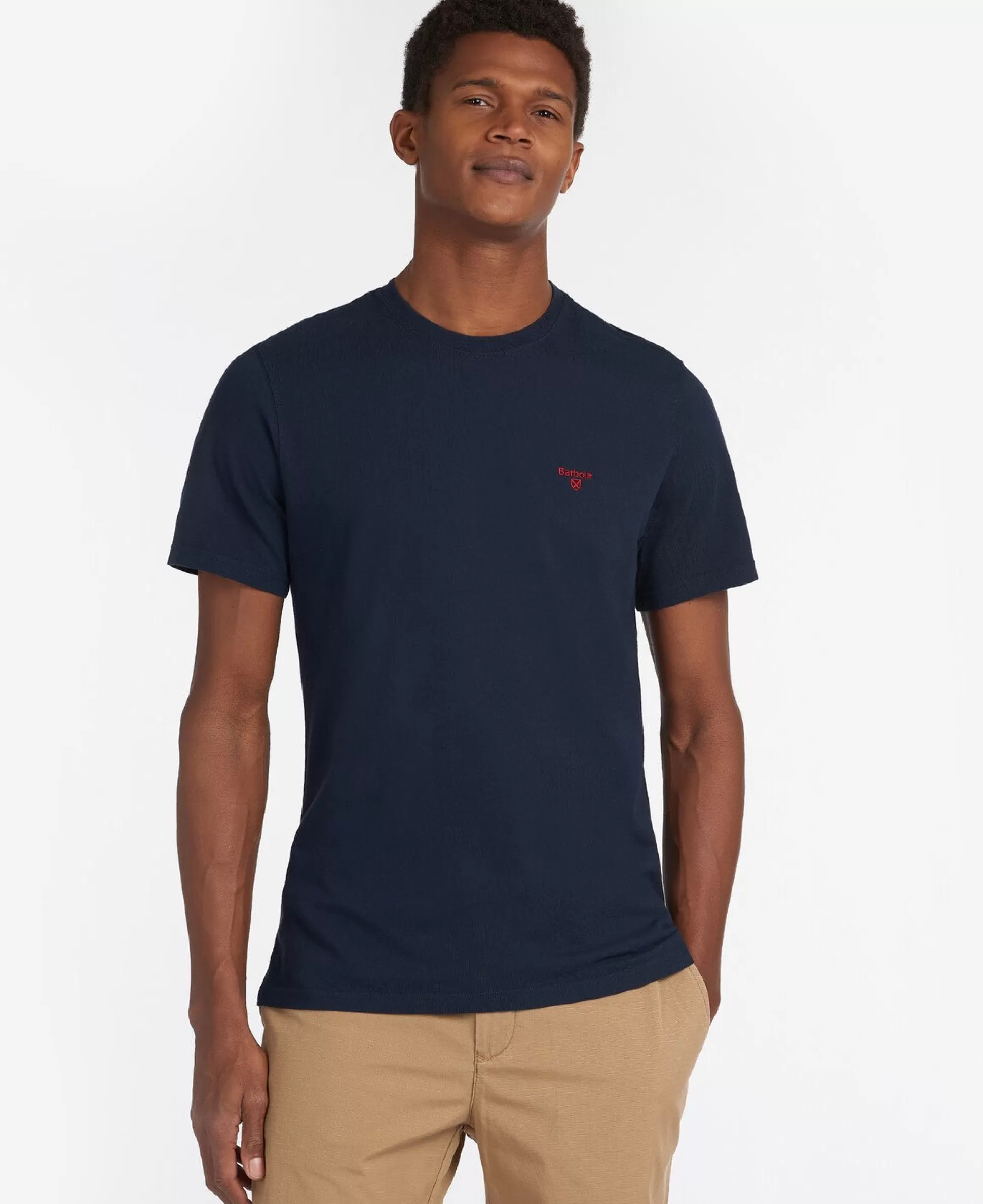 New Henry Bucks BARBOUR Essential Sports T-Shirt NAVY