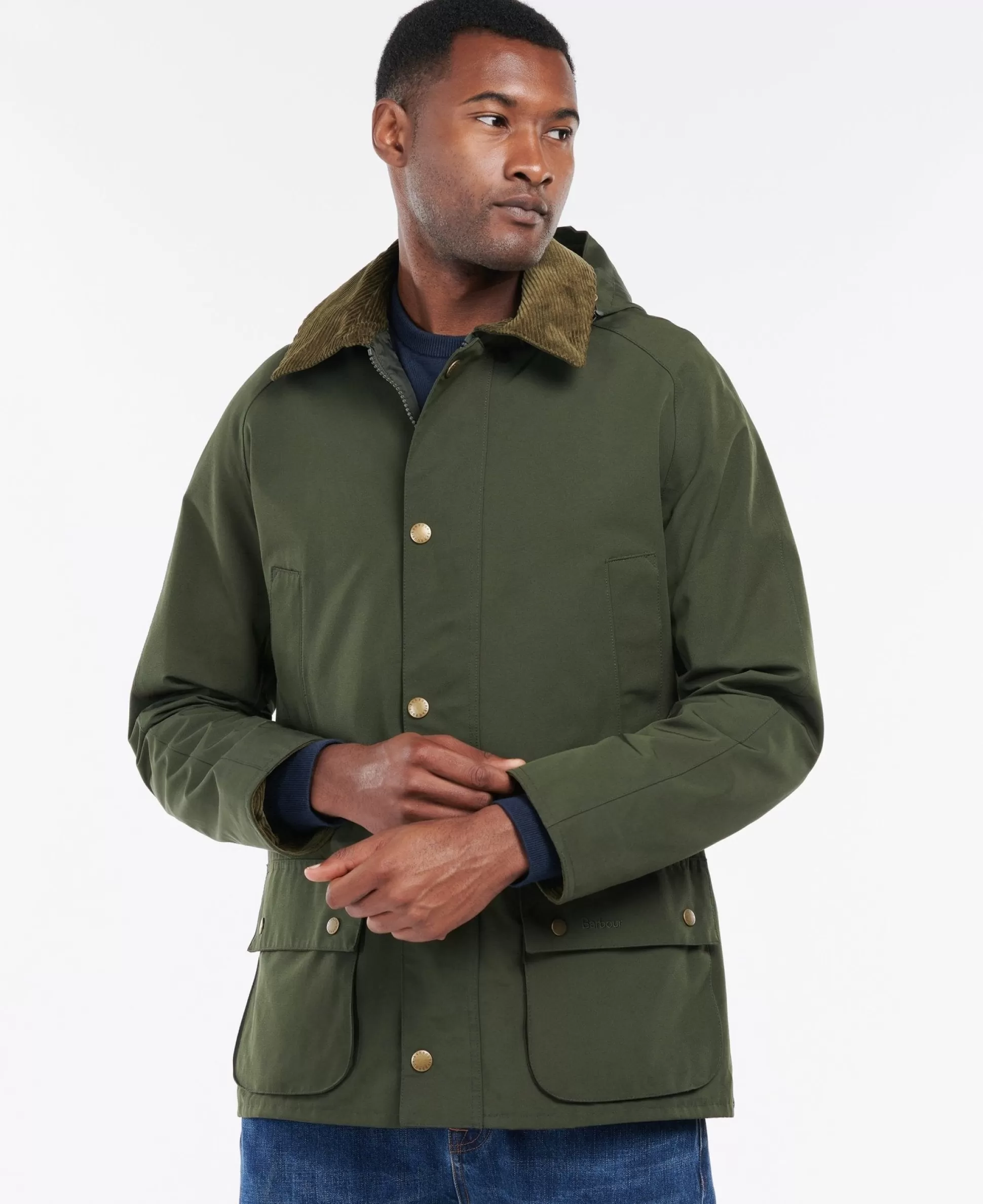 Best Henry Bucks BARBOUR Waterproof Ashby Jacket SAGE