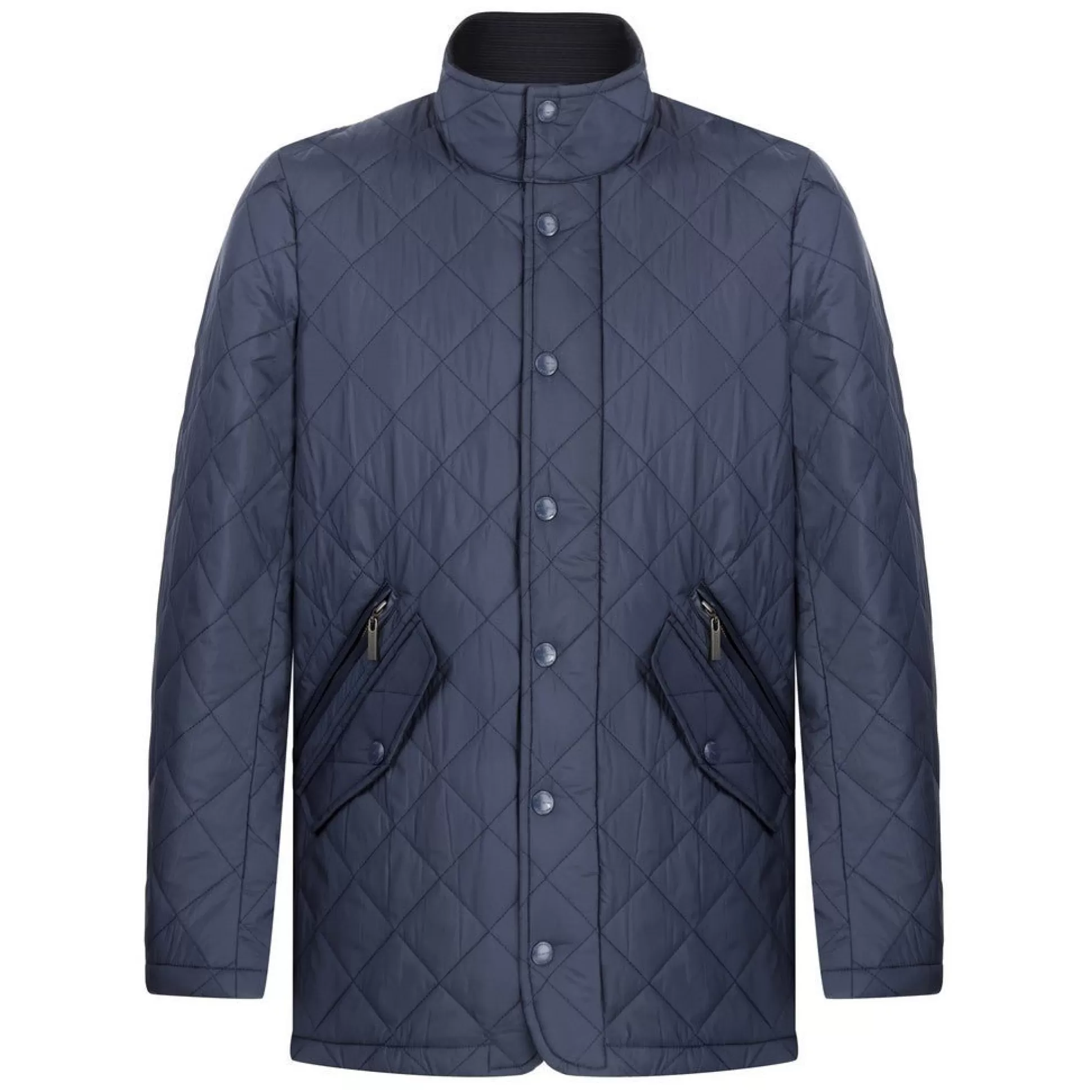 Shop Henry Bucks BEAUCAIRE Windsor Quilted Jacket NAVY REG