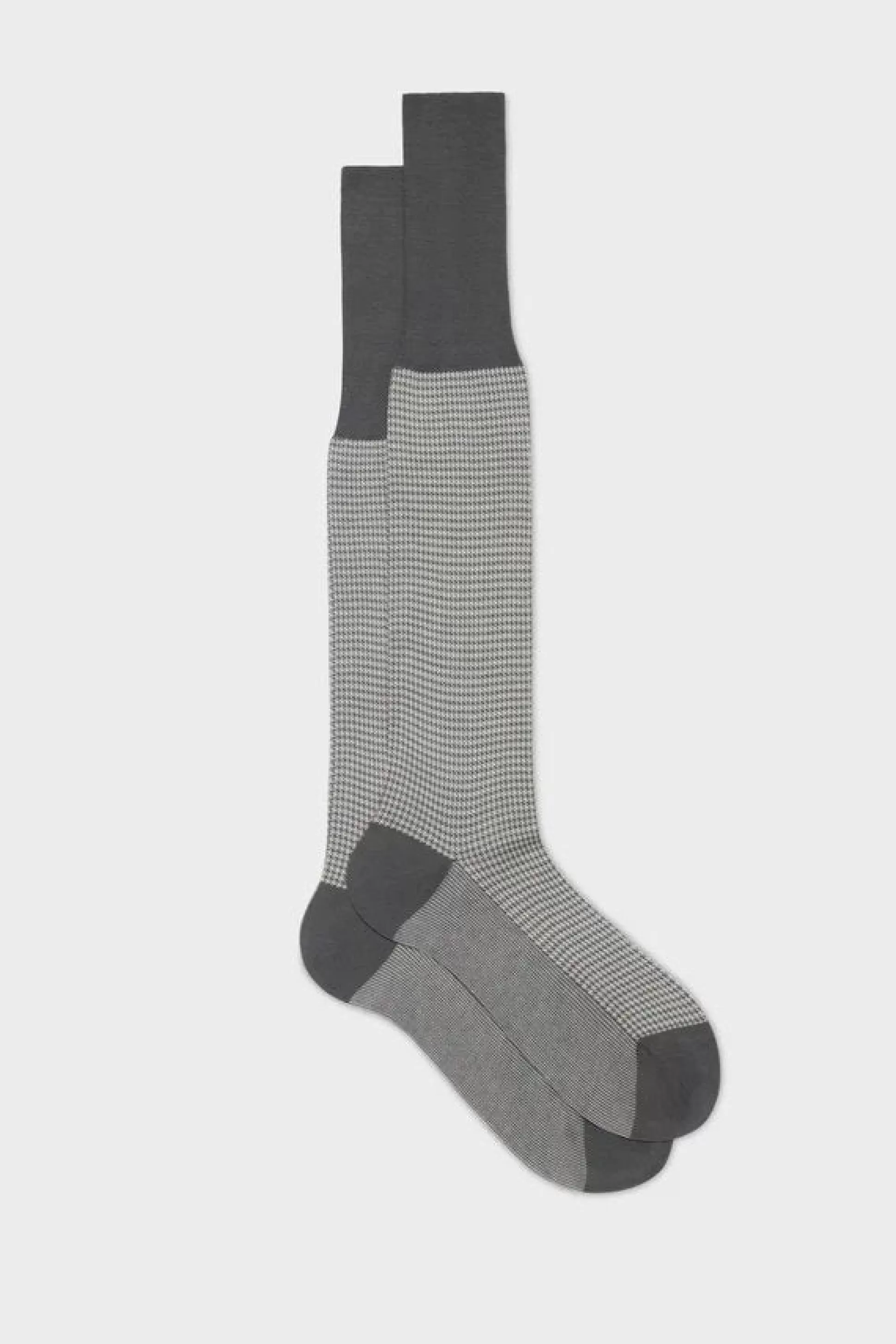 Best Sale Henry Bucks BRESCIANI Jacquard Cotton Socks GREY