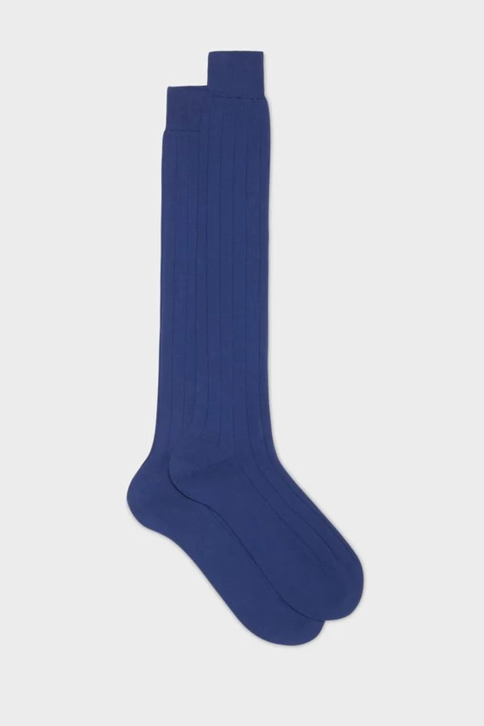 Shop Henry Bucks BRESCIANI Pima Cotton Socks BLUE