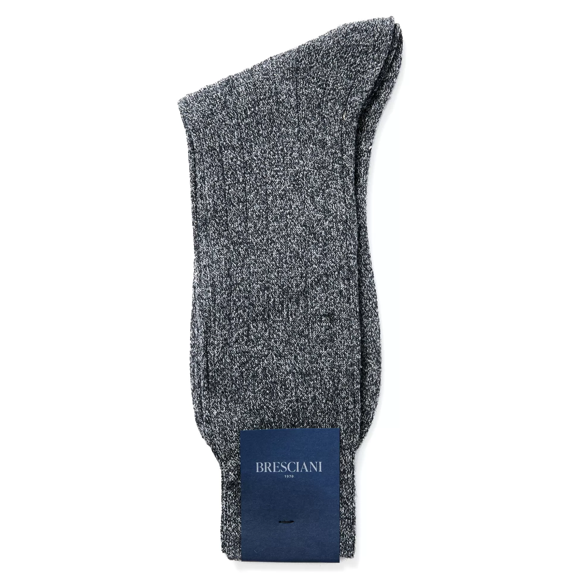 Hot Henry Bucks BRESCIANI Ribbed Business Socks CHARCOAL