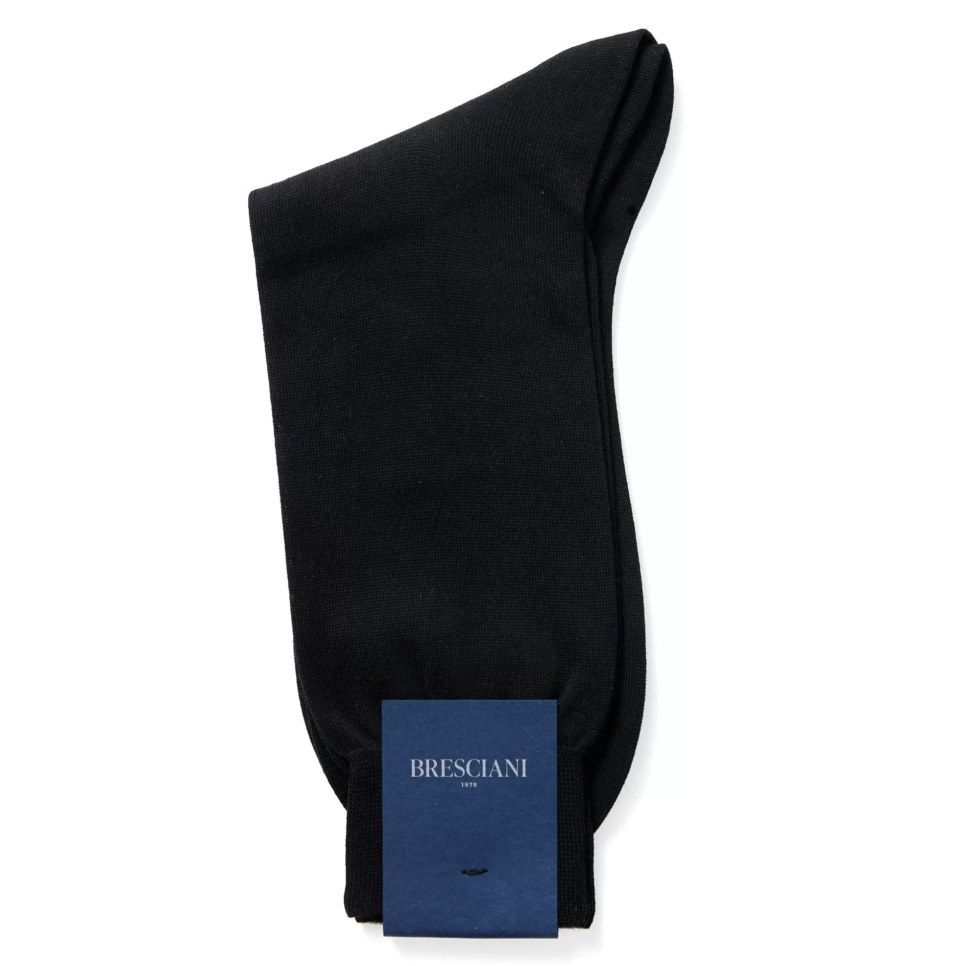 Flash Sale Henry Bucks BRESCIANI Sea Island Cotton Business Socks BLACK