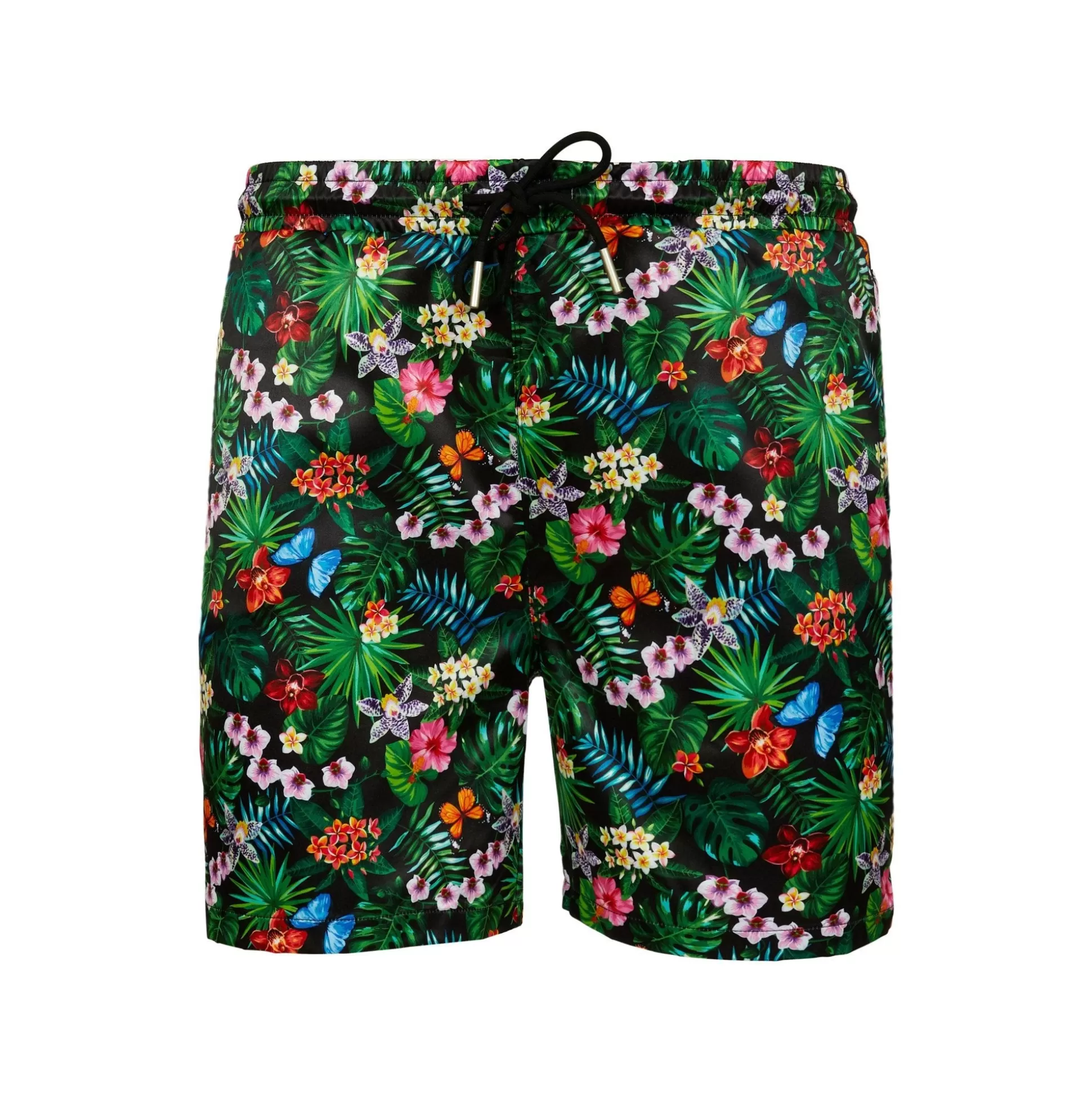 Sale Henry Bucks Bucks Casual Printed Shorts Black Floral NAVY FLORAL