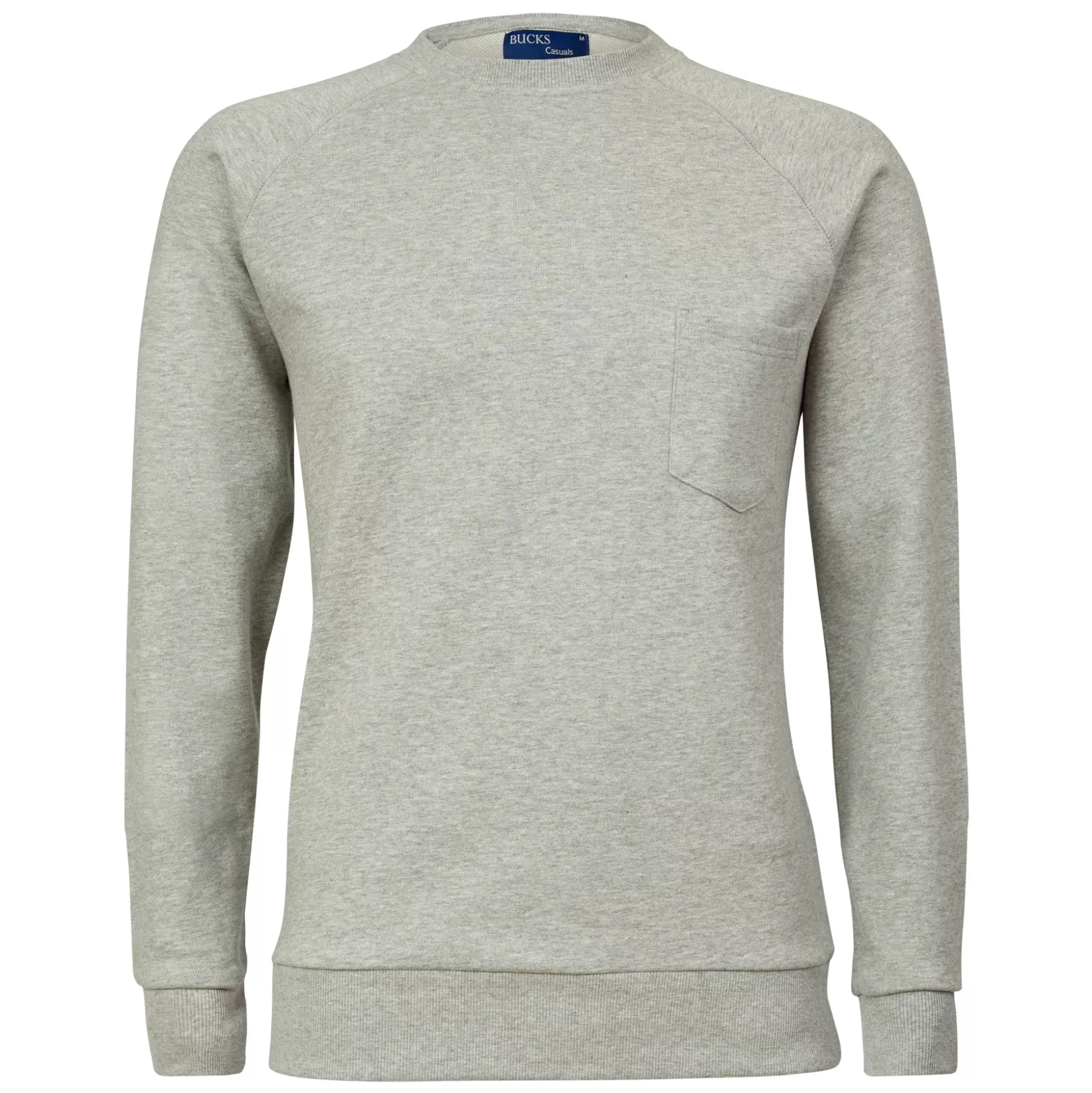 Best Henry Bucks Bucks Casual Todd Crew Neck Sweater GREY MELANGE