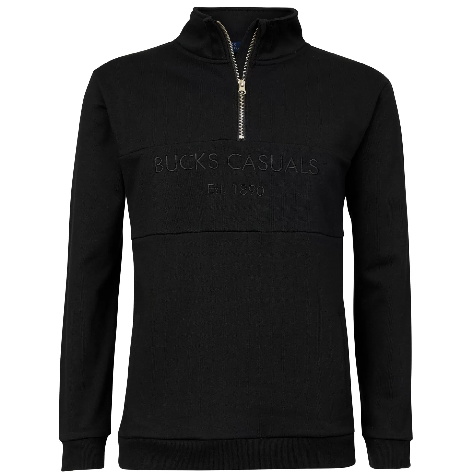 Shop Henry Bucks Bucks Casual Todd Half Zip Sweater BLACK