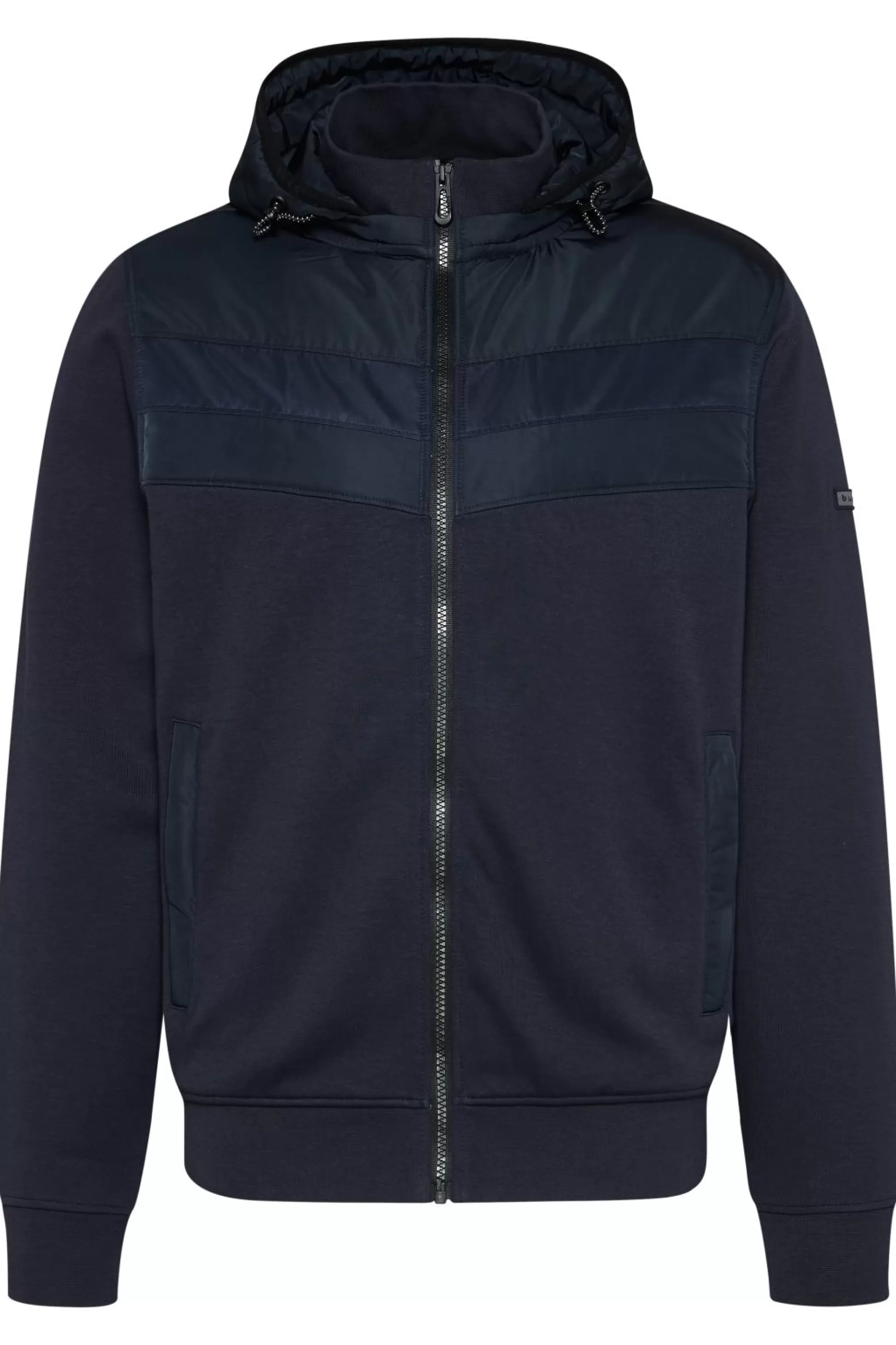 Hot Henry Bucks BUGATTI Front Zip Hooded Jacket DARK NAVY REG