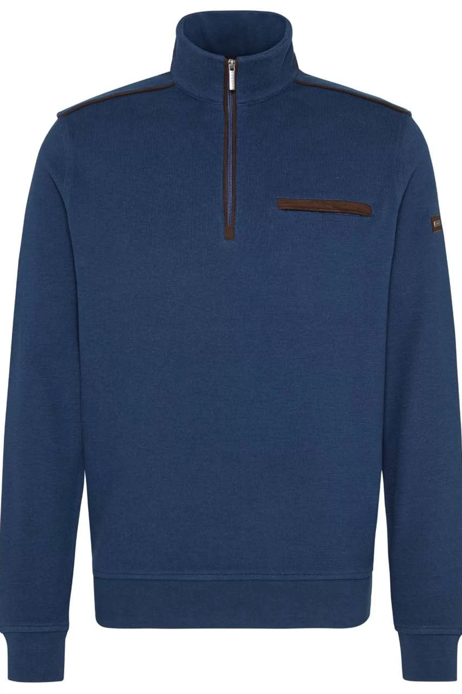 Hot Henry Bucks BUGATTI Half Zip Mens Sweatshirt BLUE