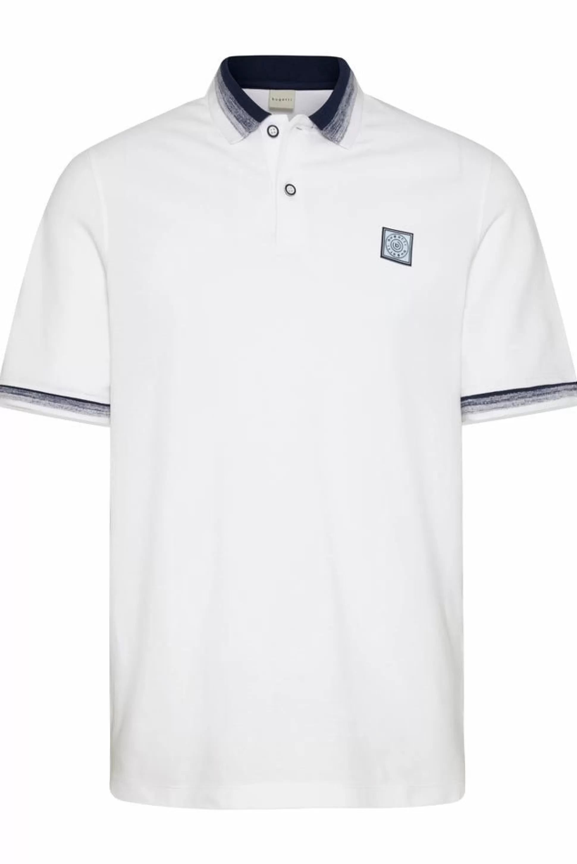 Cheap Henry Bucks BUGATTI Short Sleeve Polo Shirt WHITE