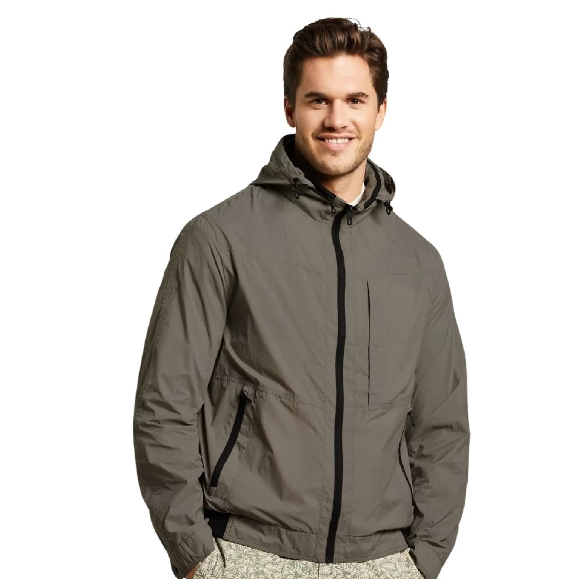 Best Henry Bucks BUGATTI Water Repellent Bomber Jacket OLIVE