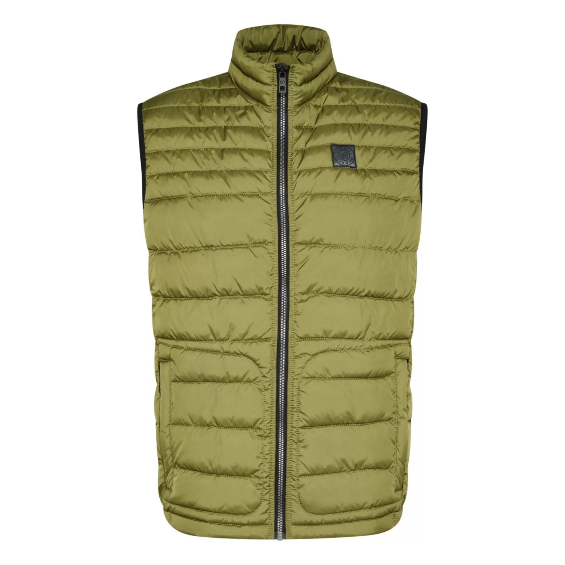 New Henry Bucks BUGATTI Zip Up Quilted Vest MOSS GREEN REG