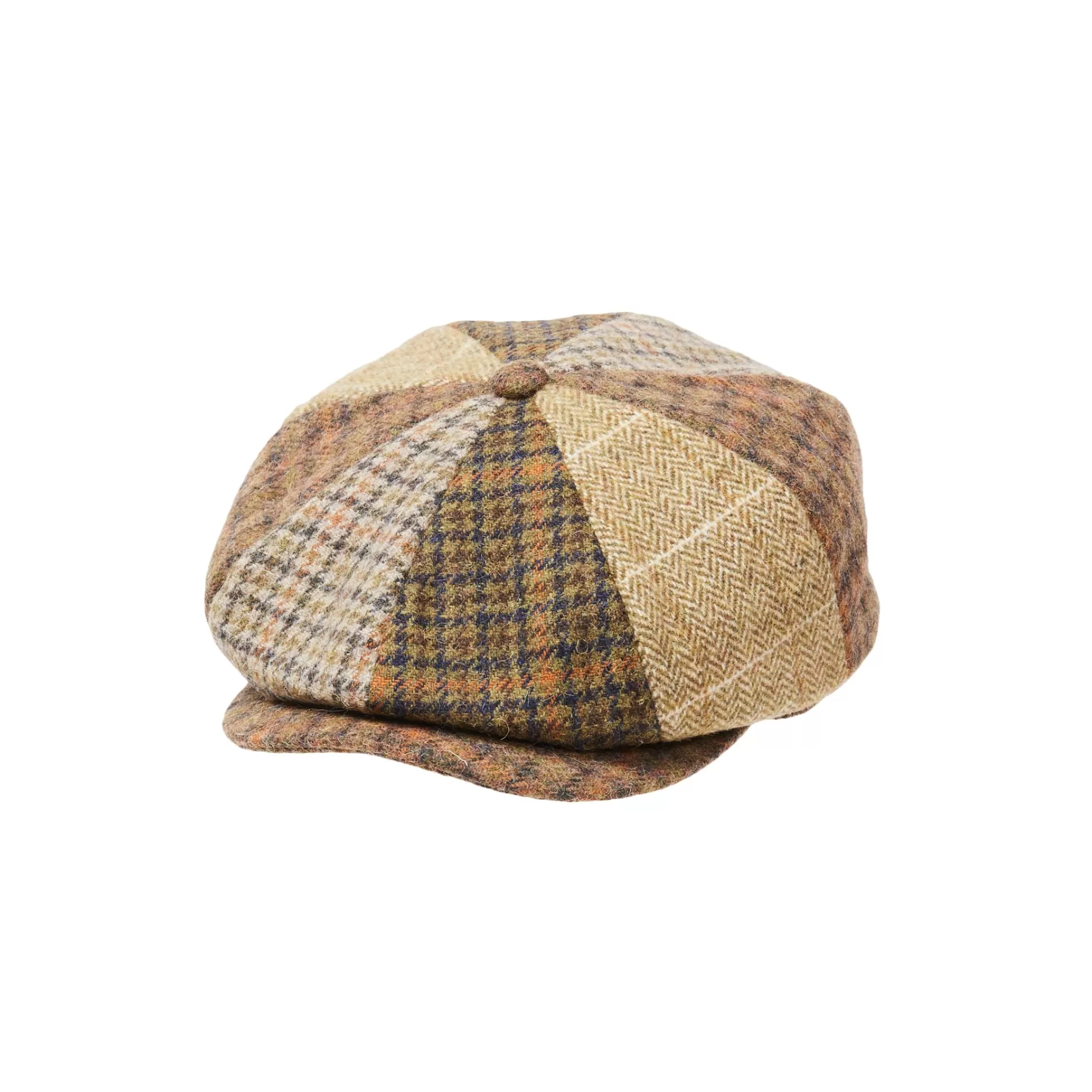 Outlet Henry Bucks CITY HATTERS Adam Baker Boy Cap PATCHWORK