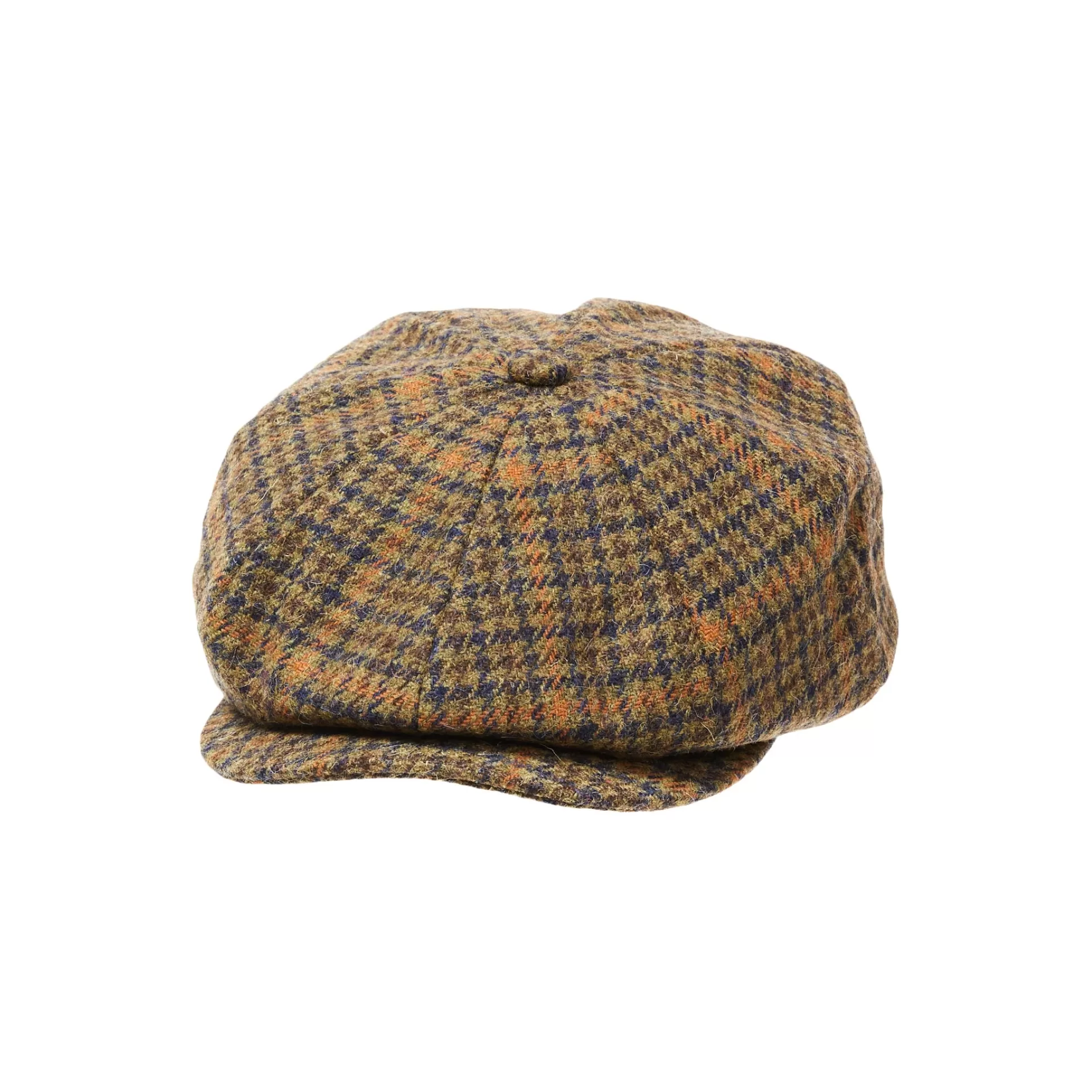 New Henry Bucks CITY HATTERS Alex Houndstooth Baker Boy BROWN