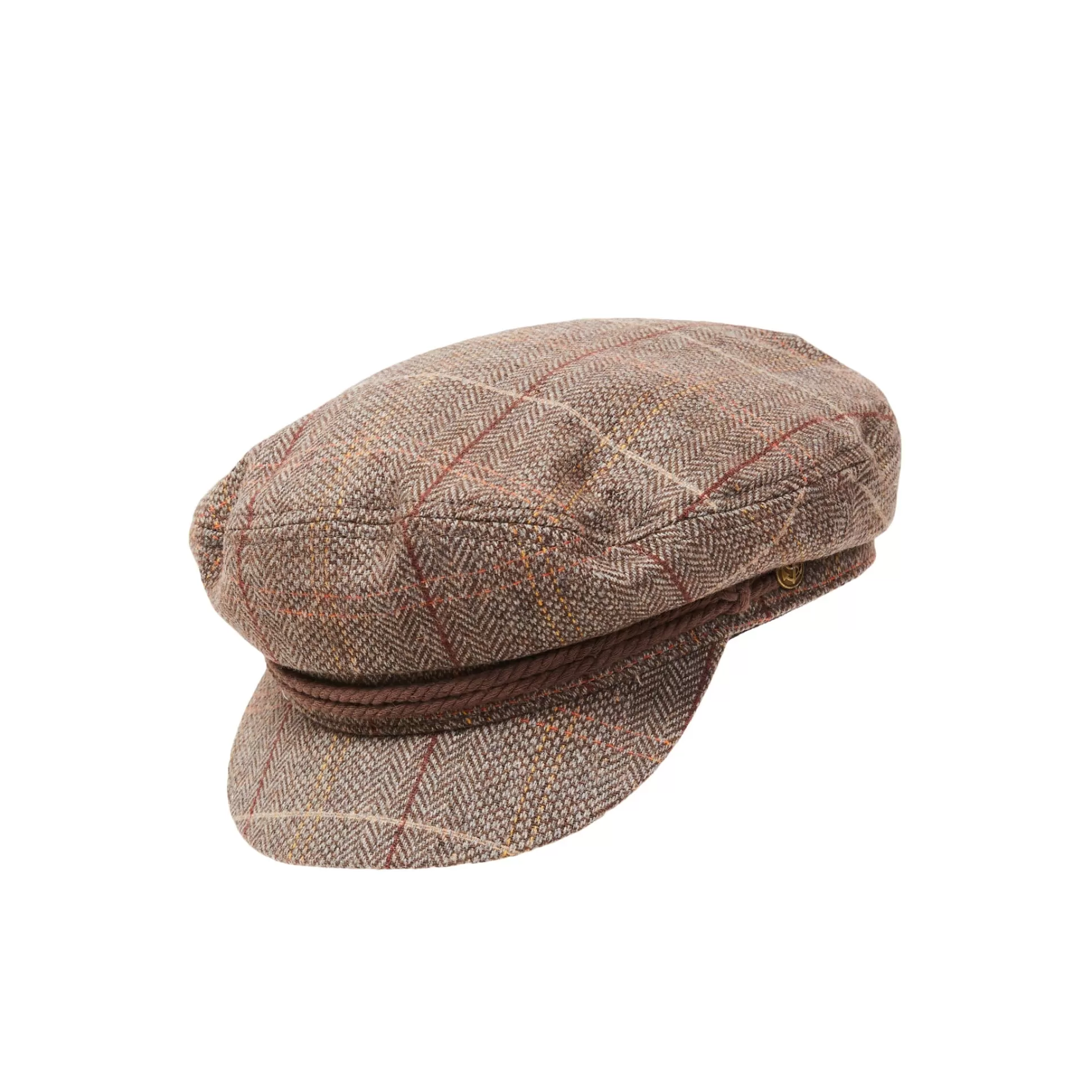 Online Henry Bucks CITY HATTERS Cord-Band Captain Cap BROWN