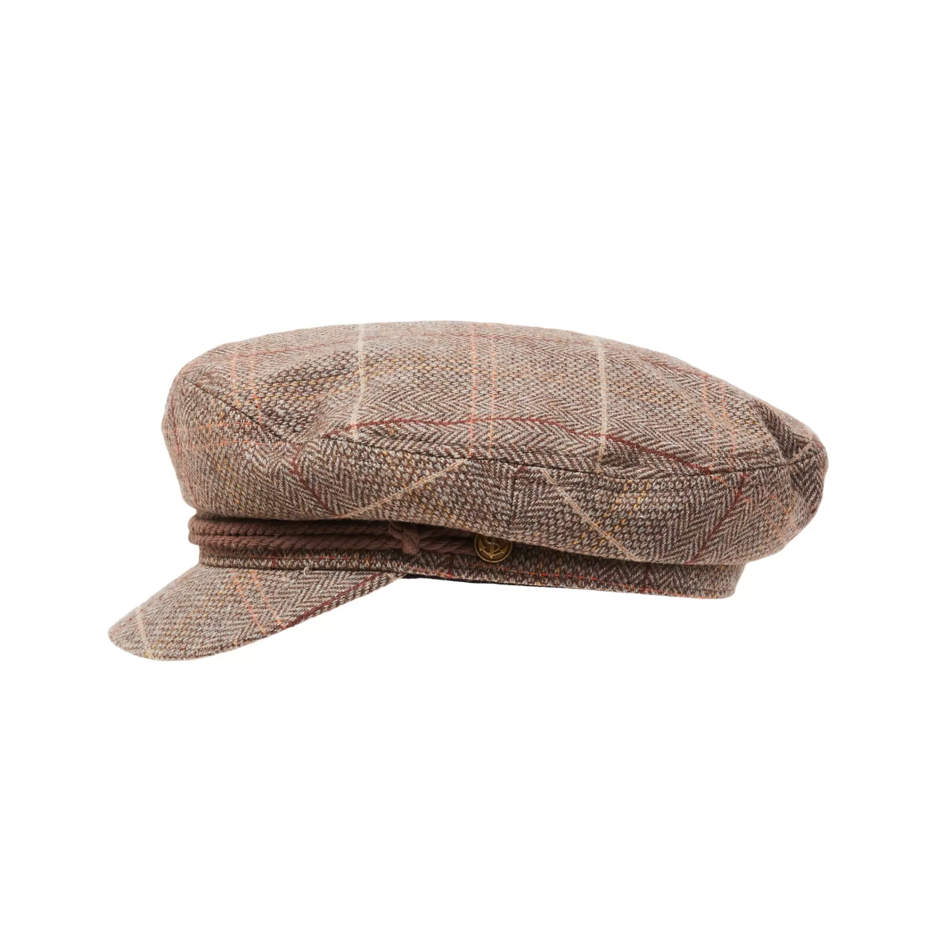 Online Henry Bucks CITY HATTERS Cord-Band Captain Cap BROWN