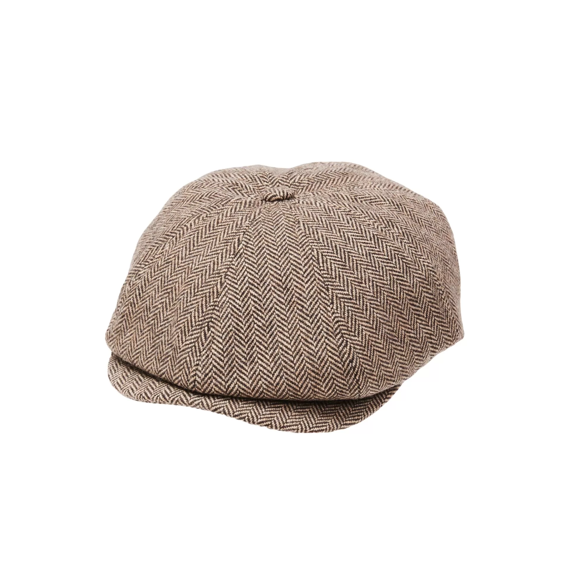 Store Henry Bucks CITY HATTERS Hudson Herringbone Cap BROWN