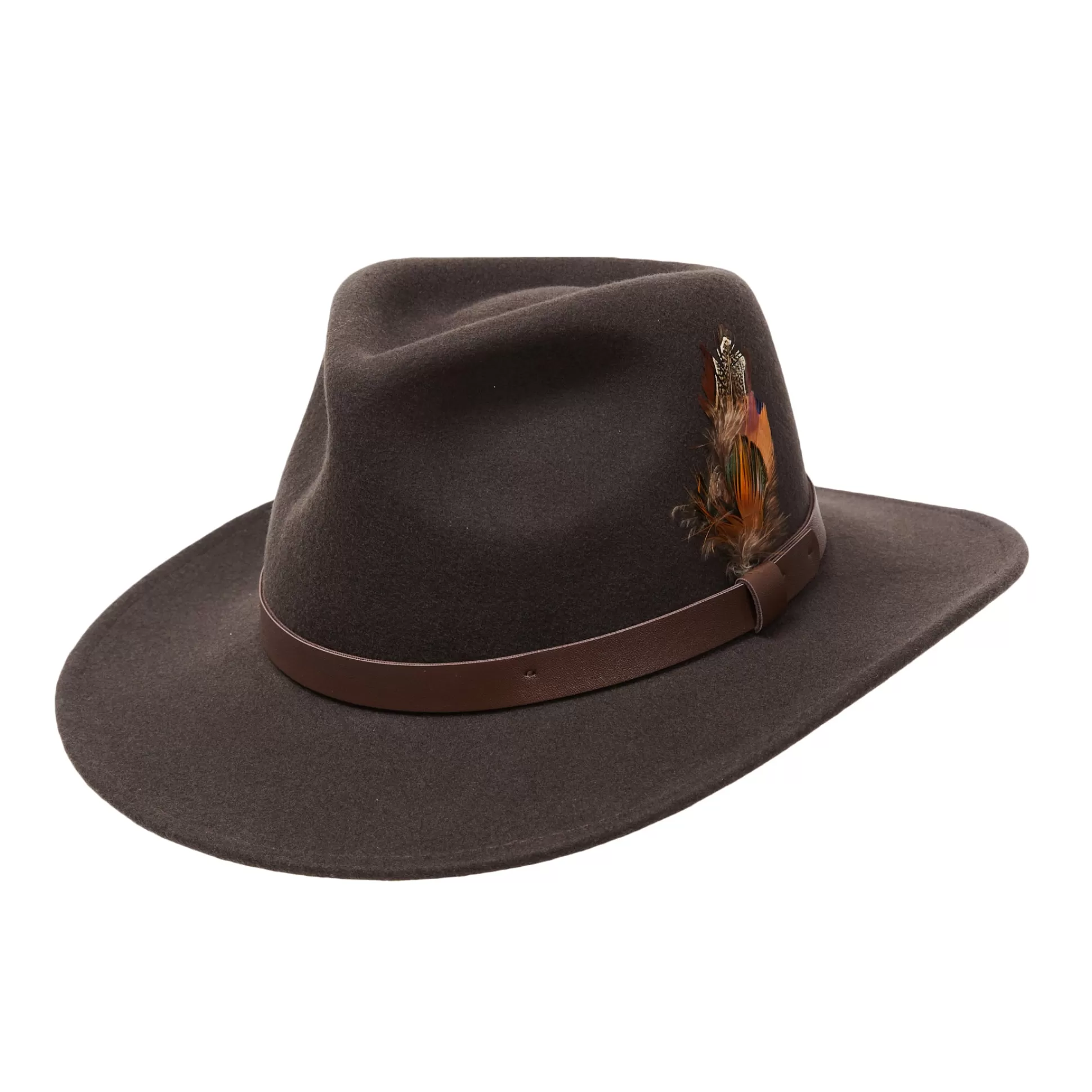 Clearance Henry Bucks CITY HATTERS William Fedora BROWN