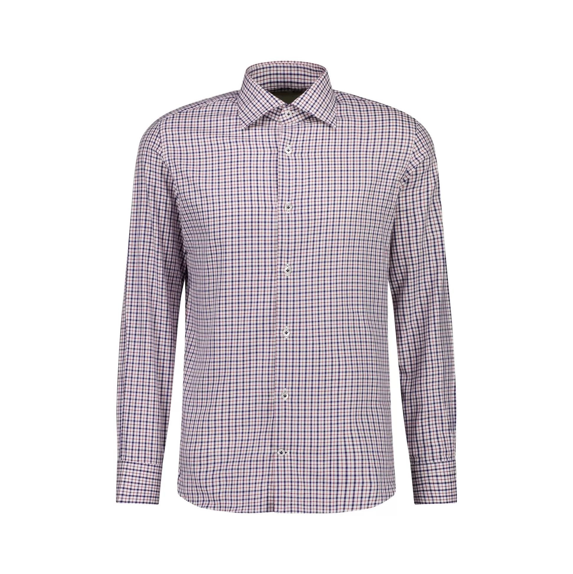 Store Henry Bucks CORDONE Elegance Check Shirt In NAVY/RED