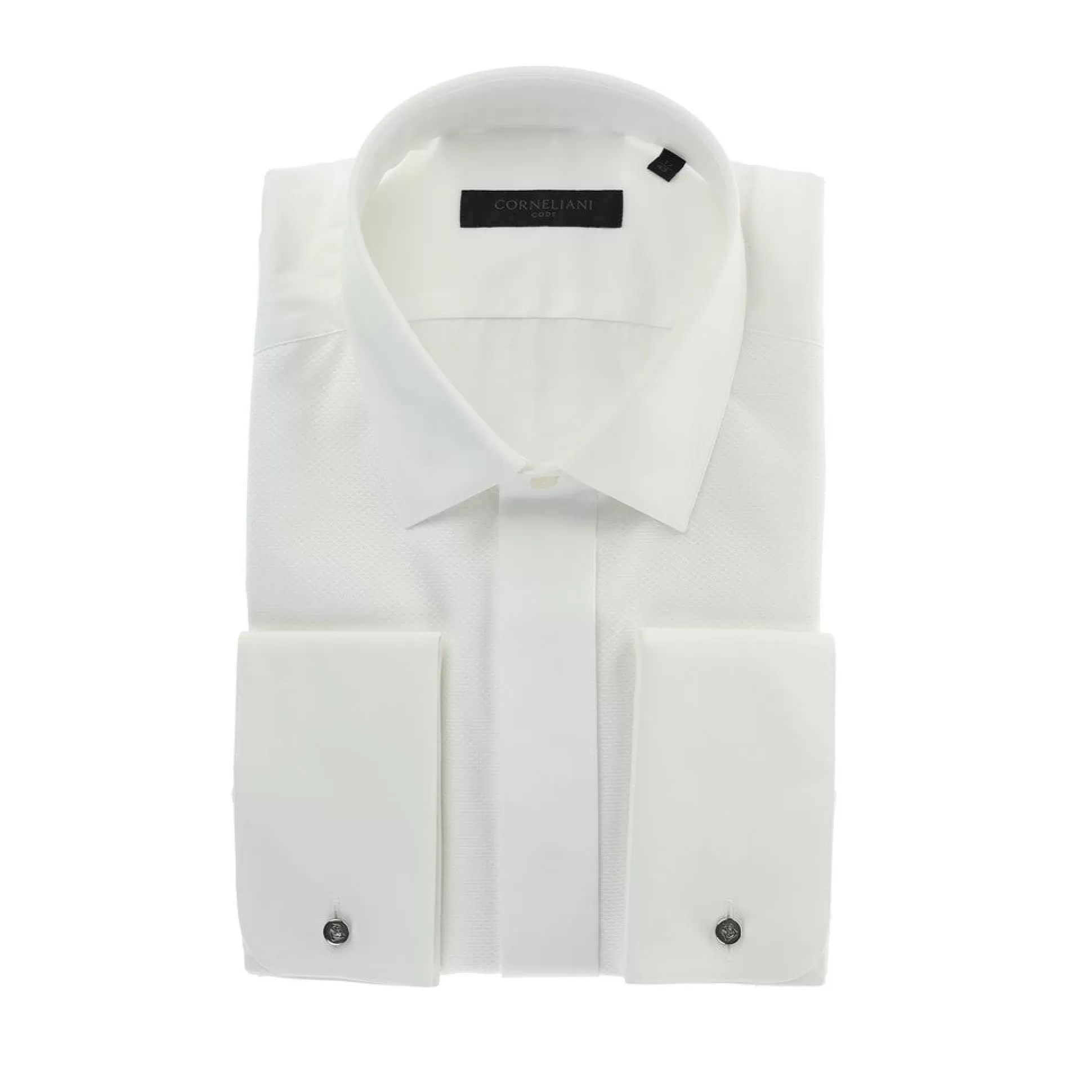 Hot Henry Bucks CORNELIANI Code Dinner Shirt WHITE