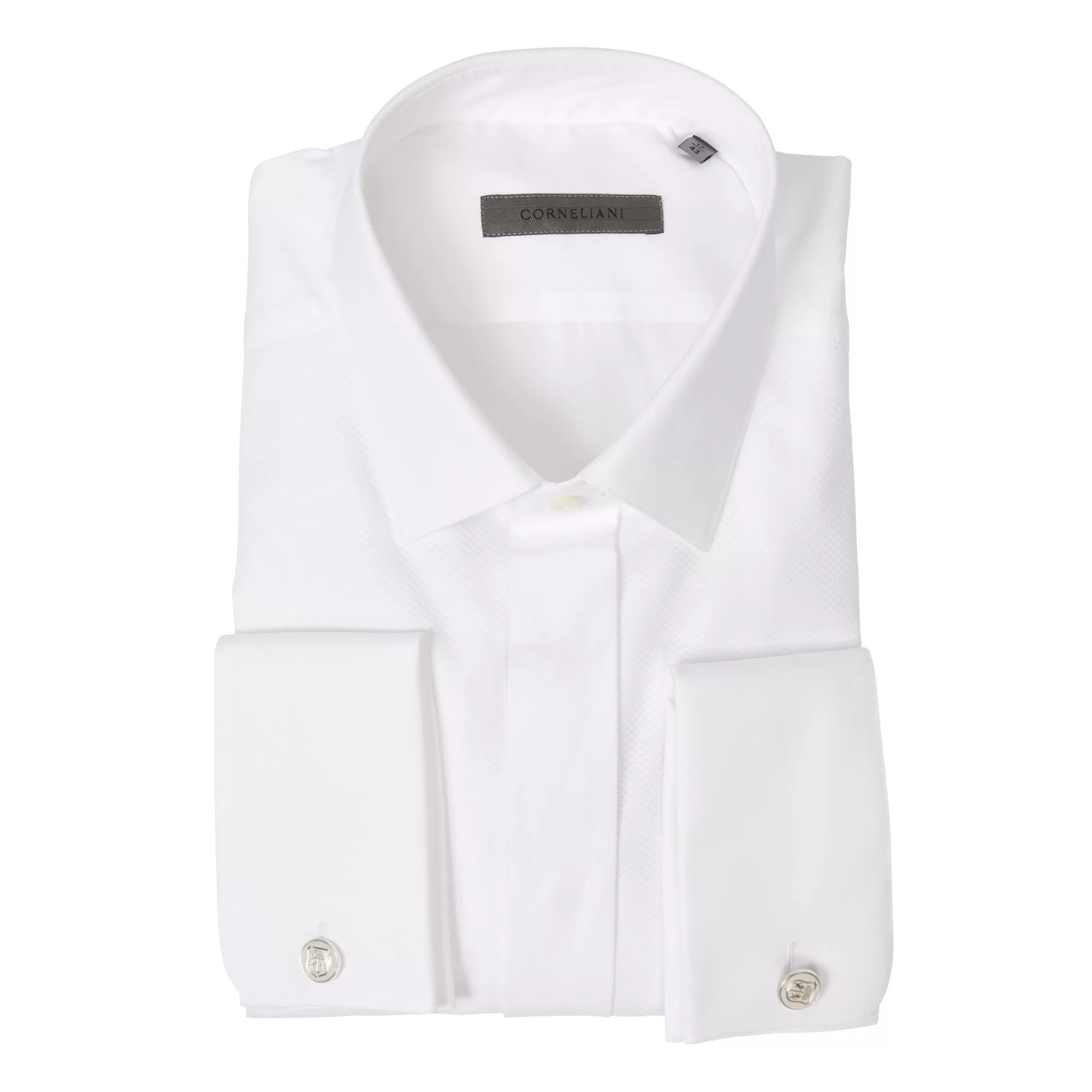 Cheap Henry Bucks Corneliani Dinner Shirt In WHITE