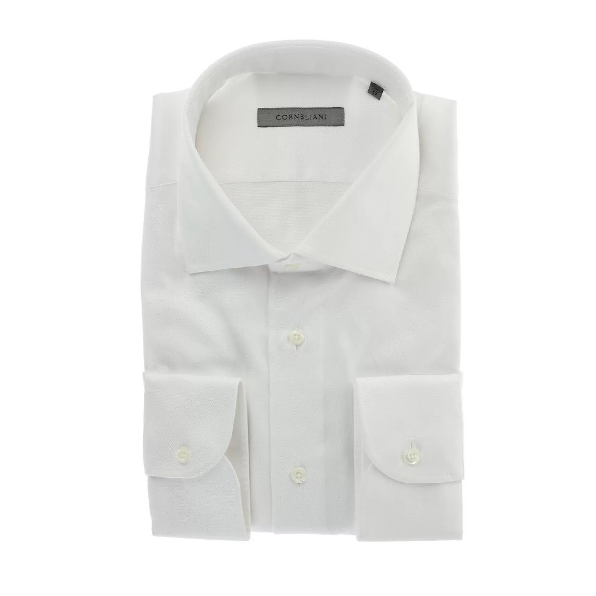 Cheap Henry Bucks CORNELIANI Dobby Business Shirt Single Cuff Tailored Fit WHITE WHITE SC-TAILORED FIT