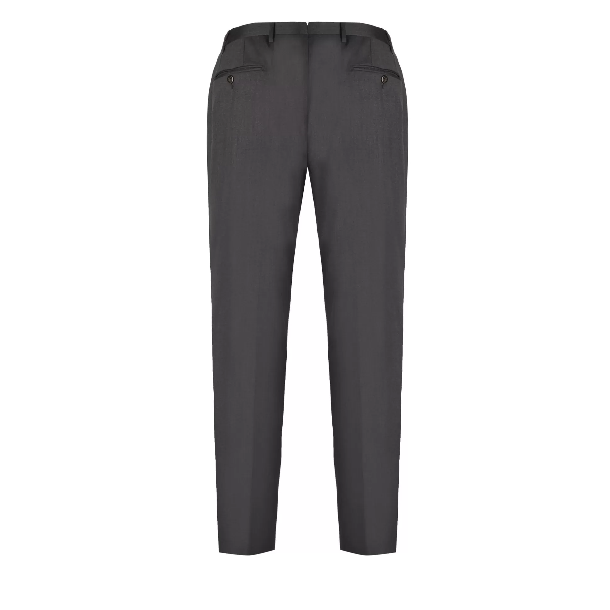 Best Henry Bucks CORNELIANI Flat Front Trouser CHARCOAL REG