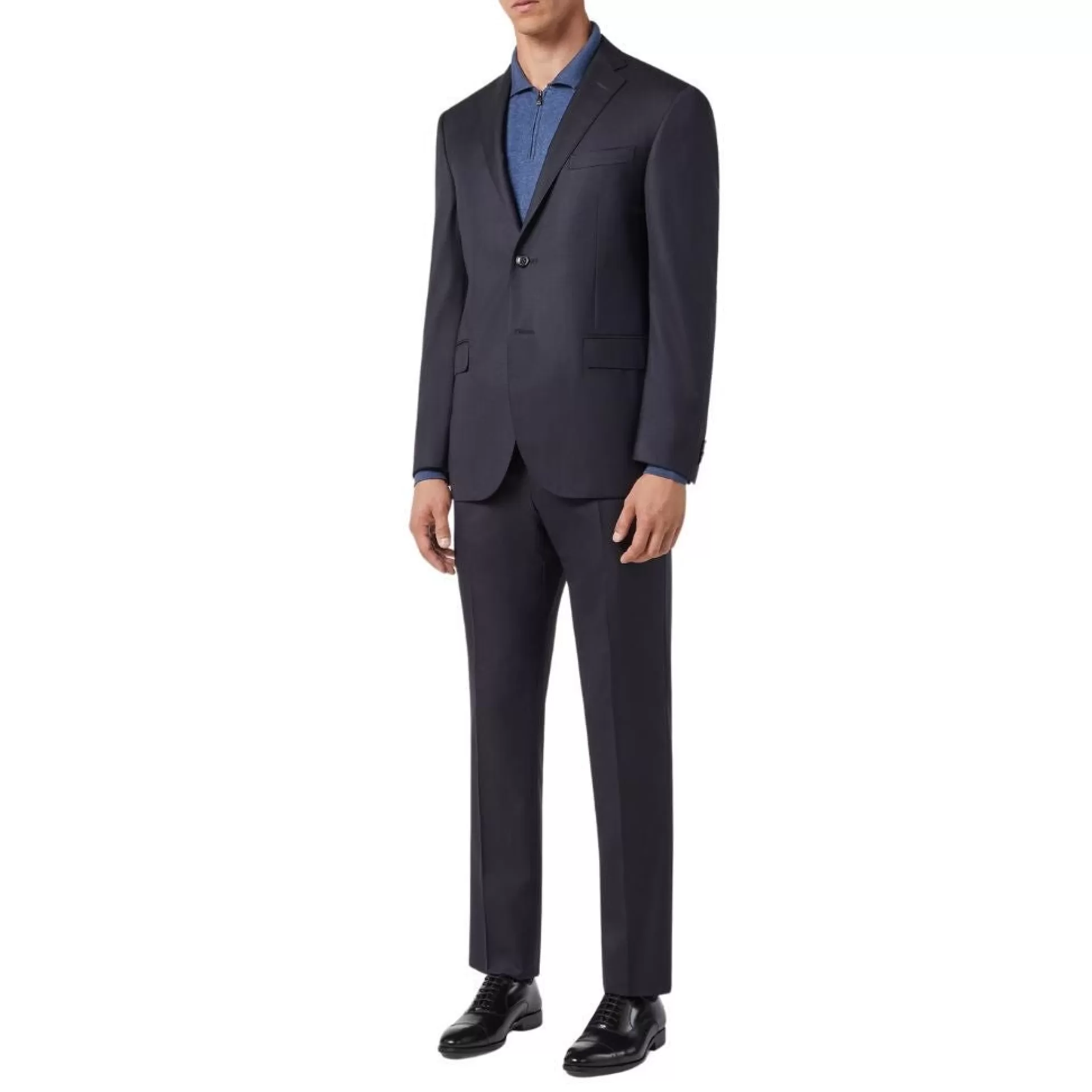 Shop Henry Bucks CORNELIANI Leader Suit NAVY REG