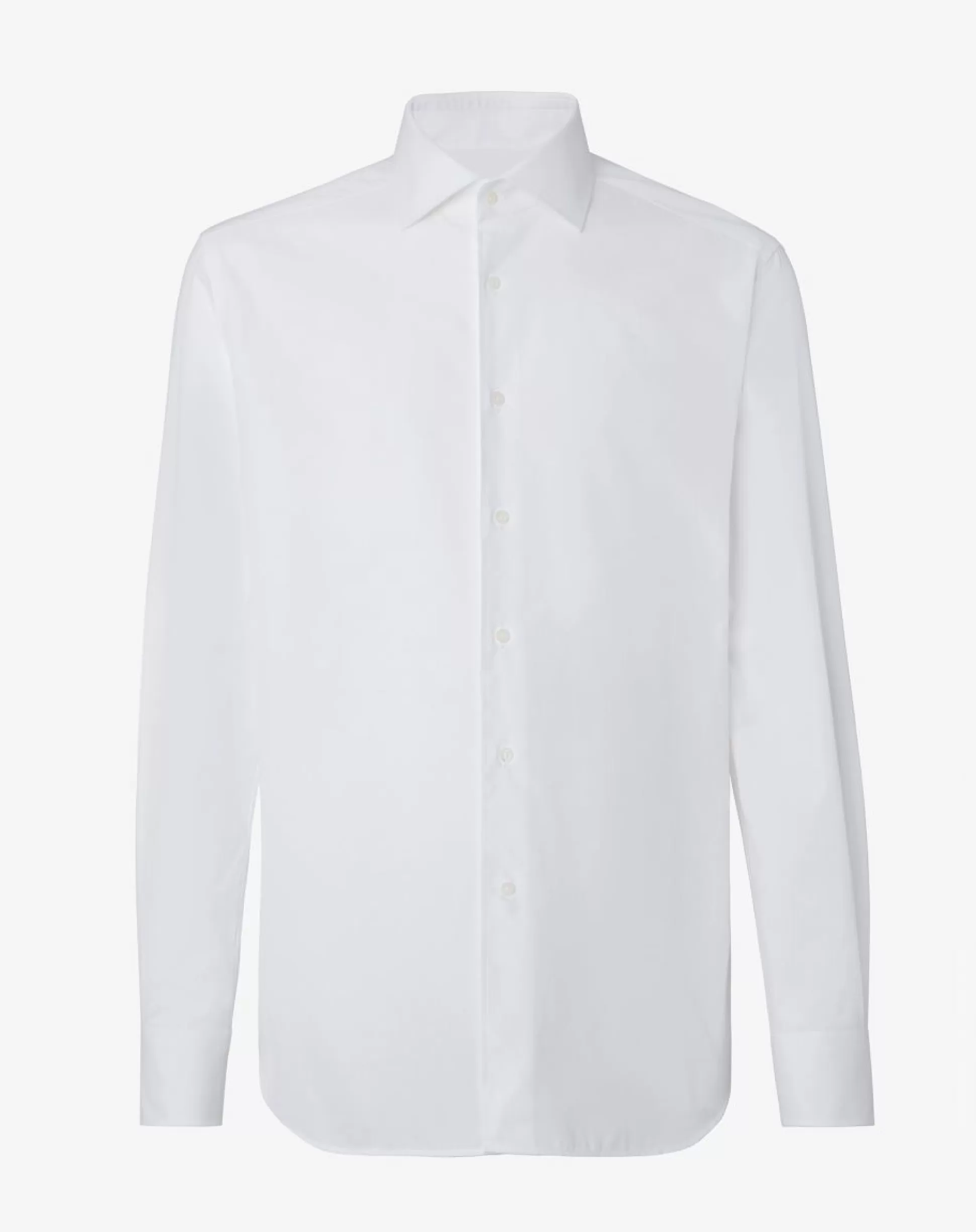 New Henry Bucks Corneliani Oxford Shirt In WHITE