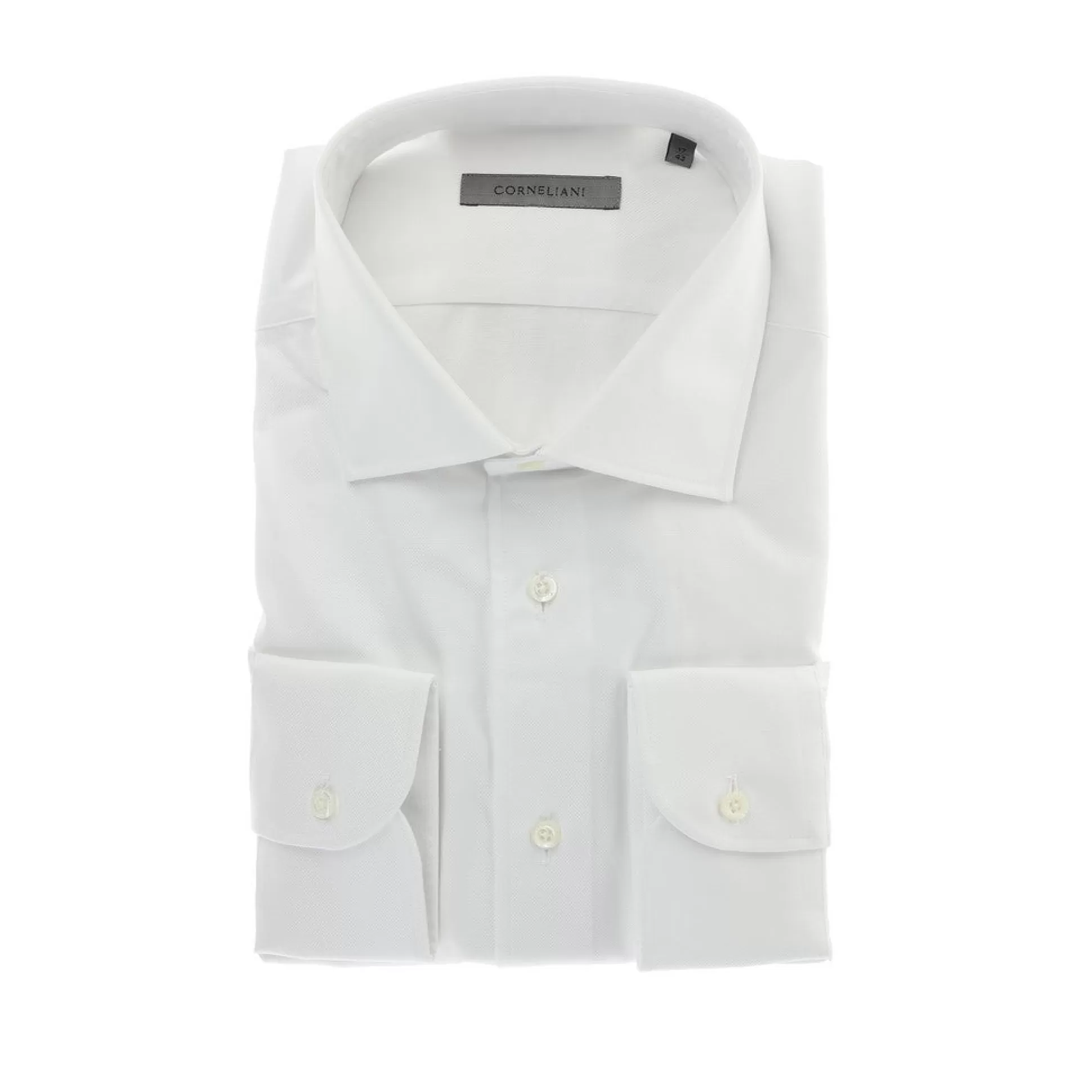 Cheap Henry Bucks CORNELIANI Oxford Single Cuff Tailored Fit Cotton Shirt WHITE WHITE SC-TAILORED FIT