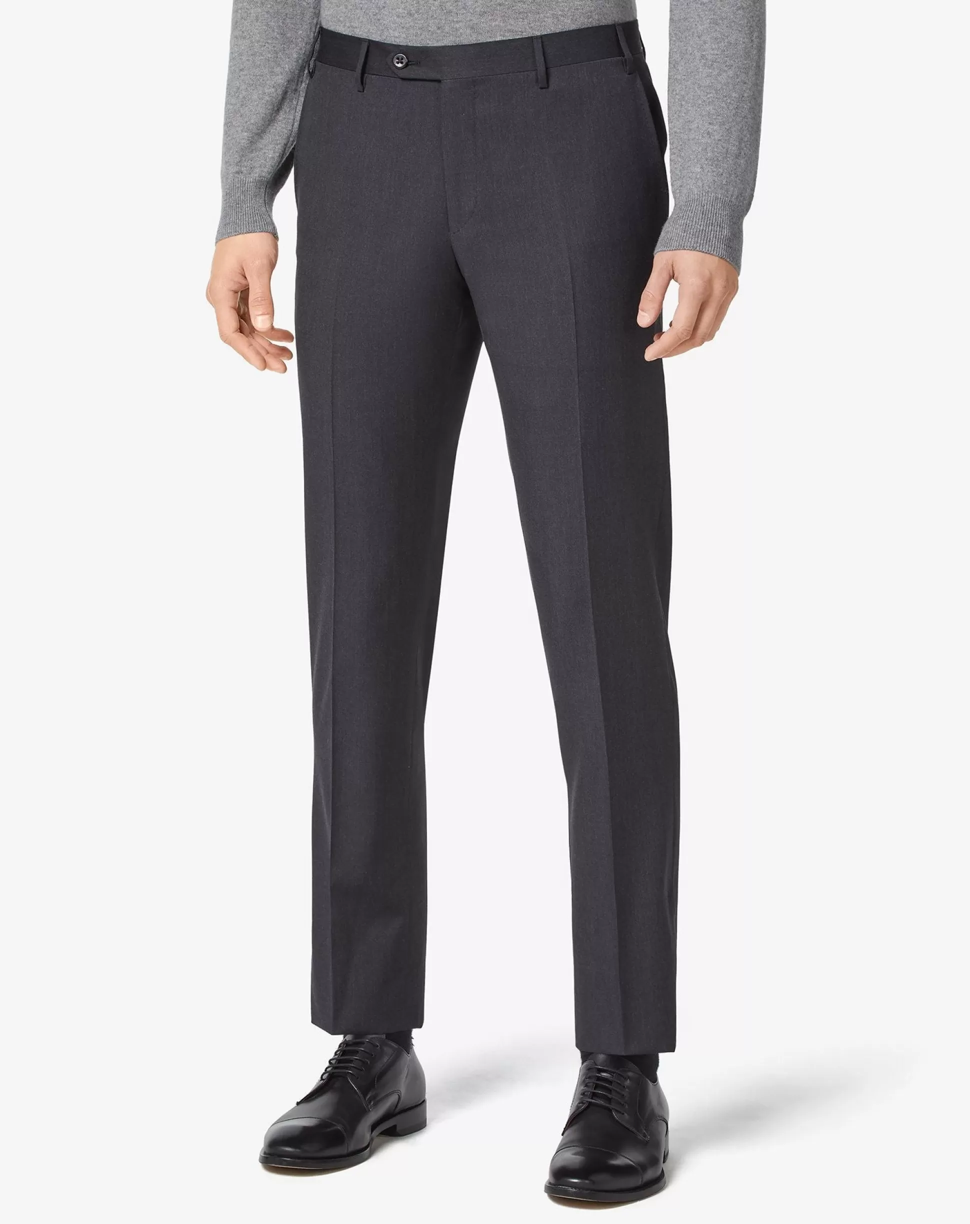 Online Henry Bucks CORNELIANI Regular Fit Trousers CHARCOAL REG