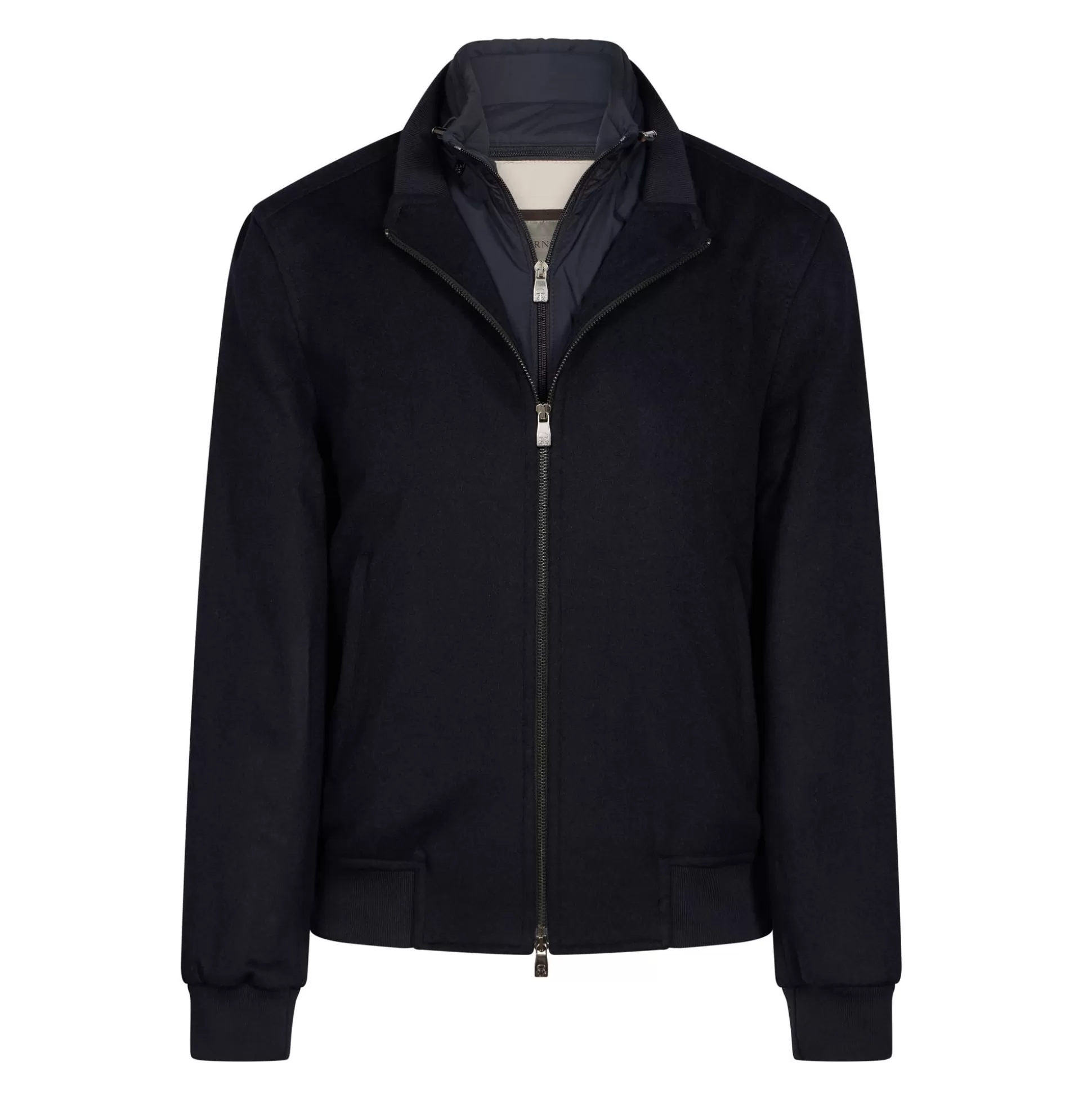 Outlet Henry Bucks CORNELIANI Wool Bomber Jacket NAVY REG