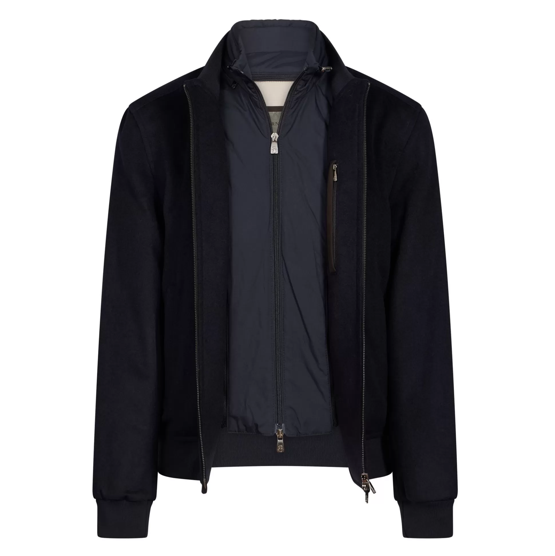 Outlet Henry Bucks CORNELIANI Wool Bomber Jacket NAVY REG