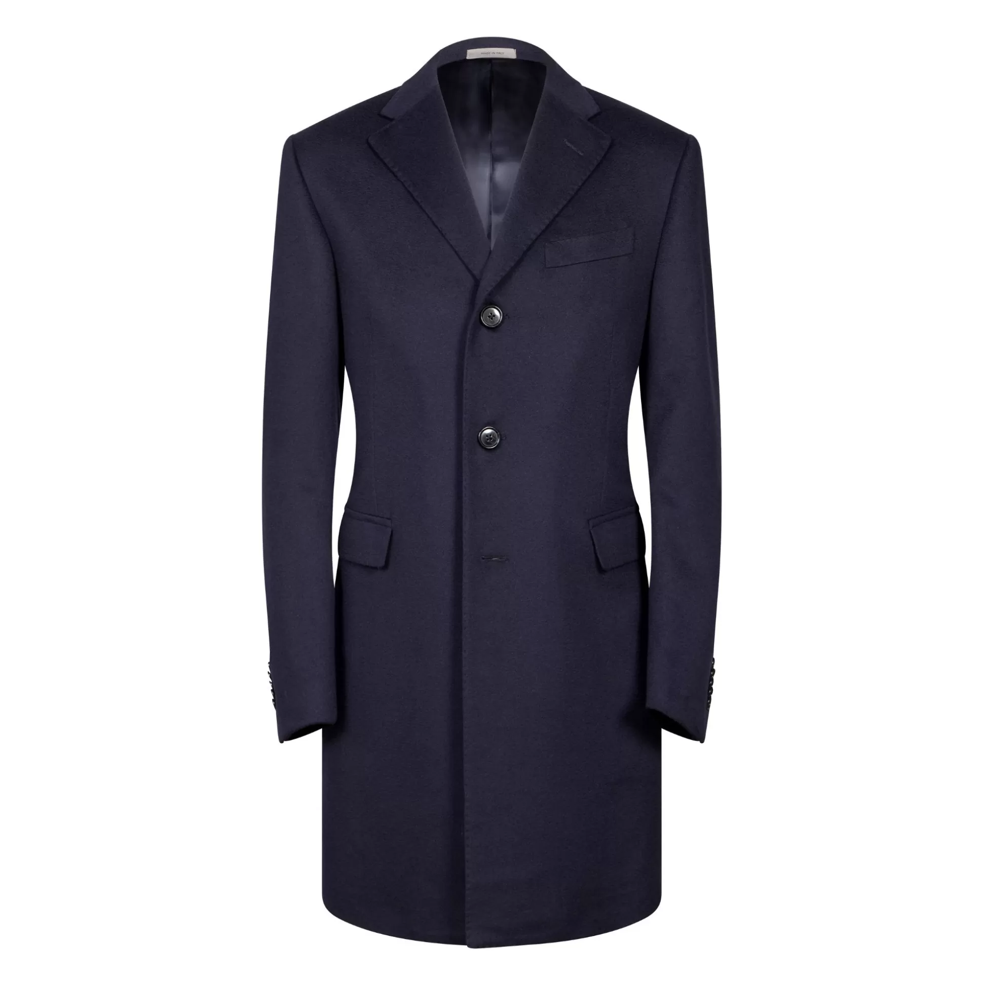 Outlet Henry Bucks CORNELIANI Wool Top Coat NAVY REG