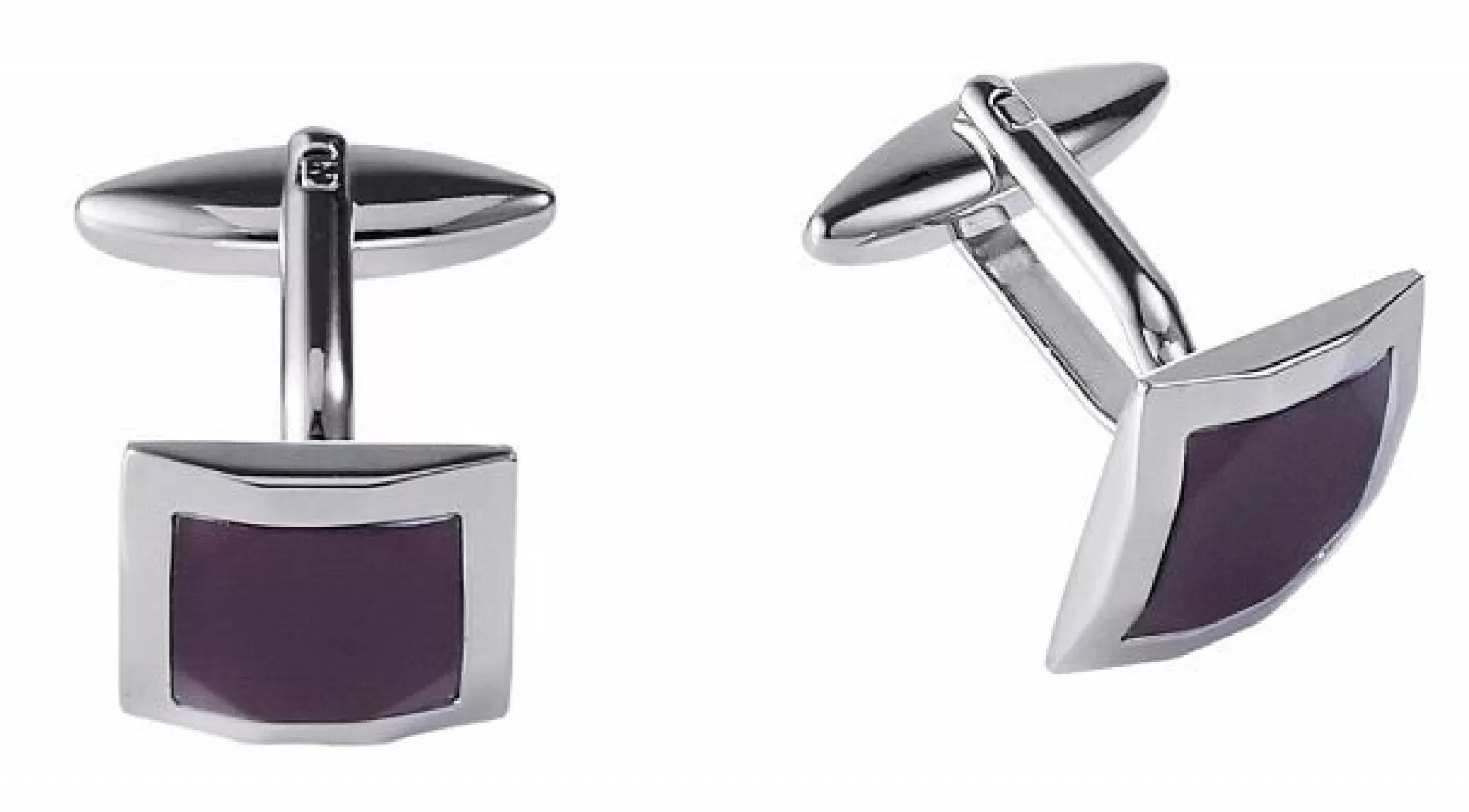 Sale Henry Bucks Cudworth Purple Cat's Eye Cufflinks -