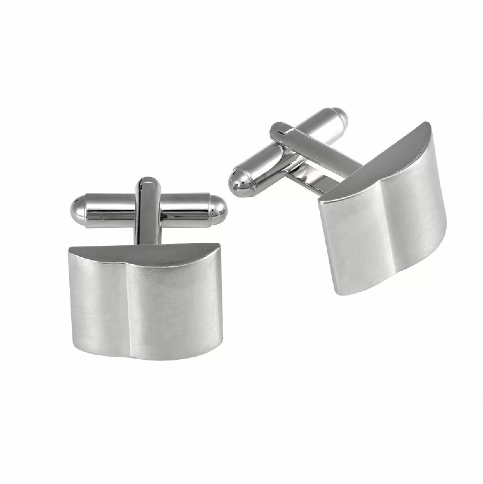 Cheap Henry Bucks Cudworth Rhodium/Brushed Plated Cufflinks -