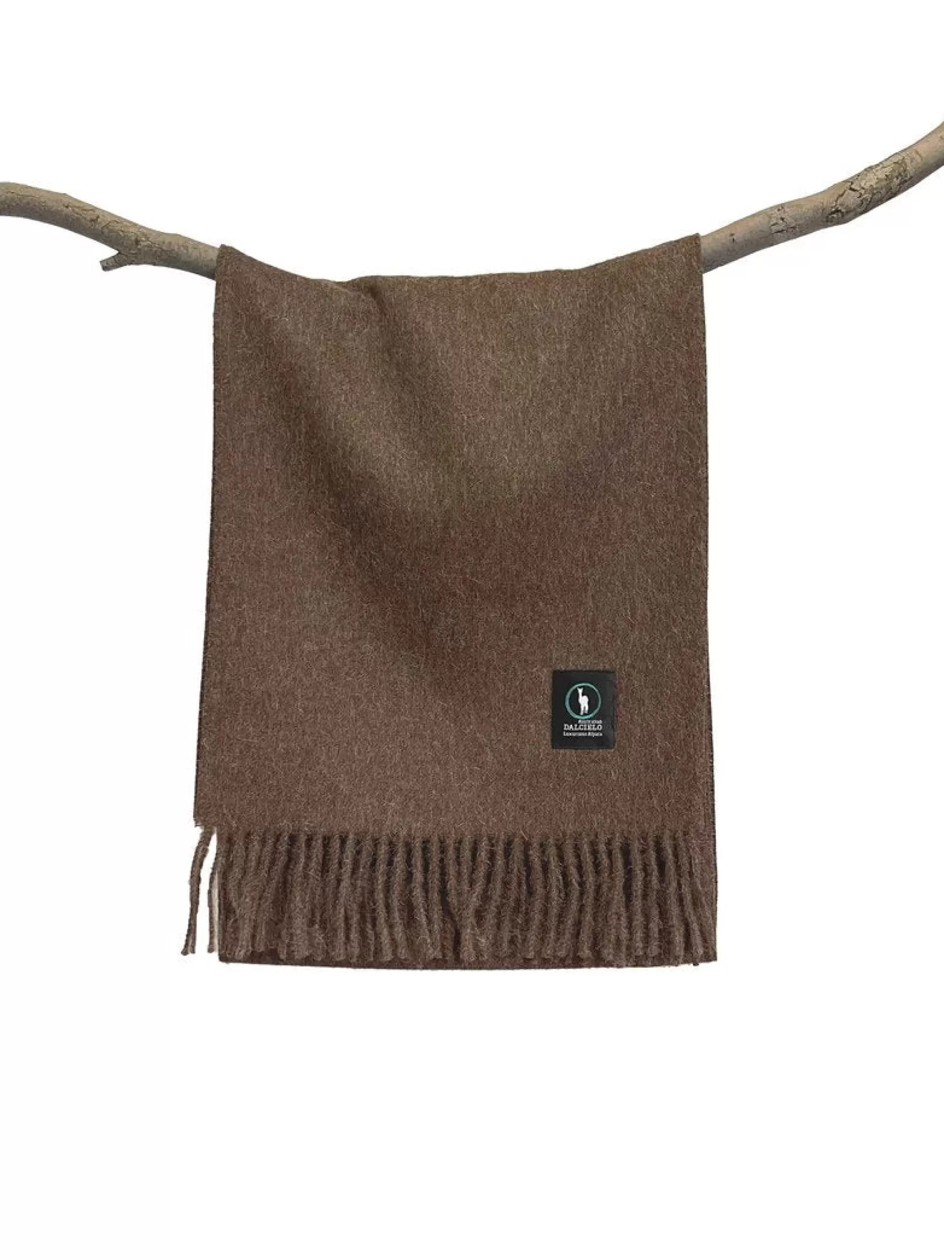 Outlet Henry Bucks DALCIELO ALPACA Plain Eco Scarf DARK BROWN